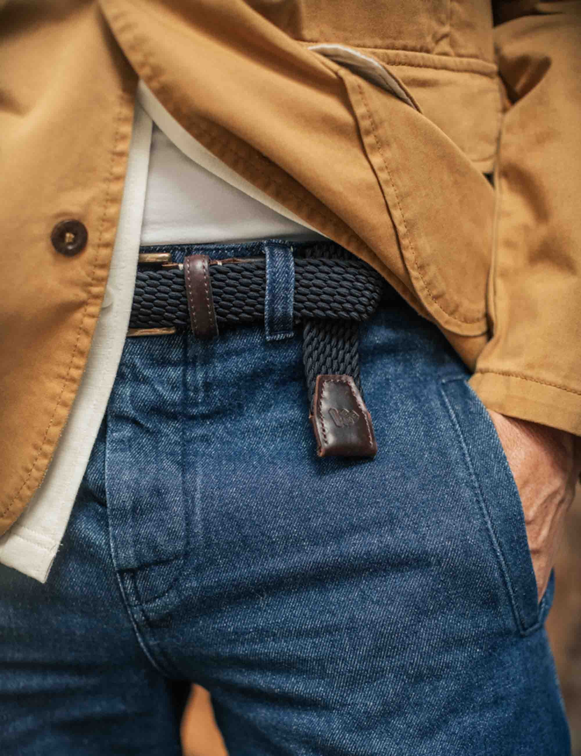 Bodega Braided Belt - Navy - Image 2