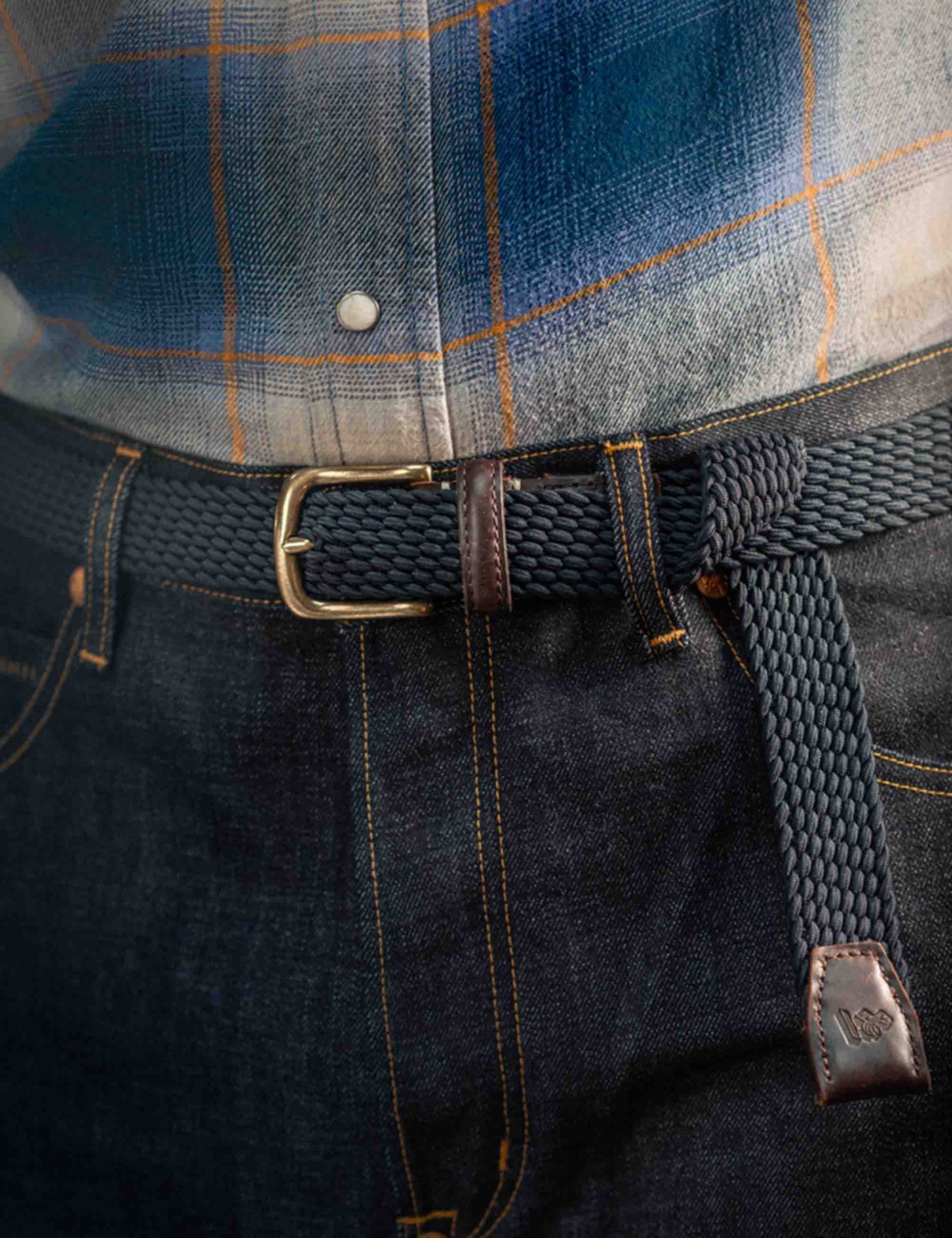 Bodega Braided Belt - Navy - Image 7
