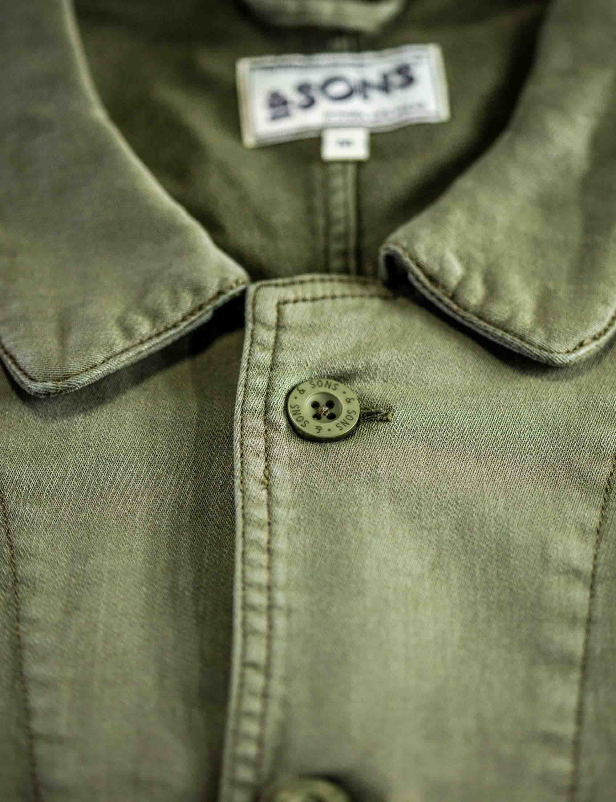Carver Chore Jacket - Green - Image 6