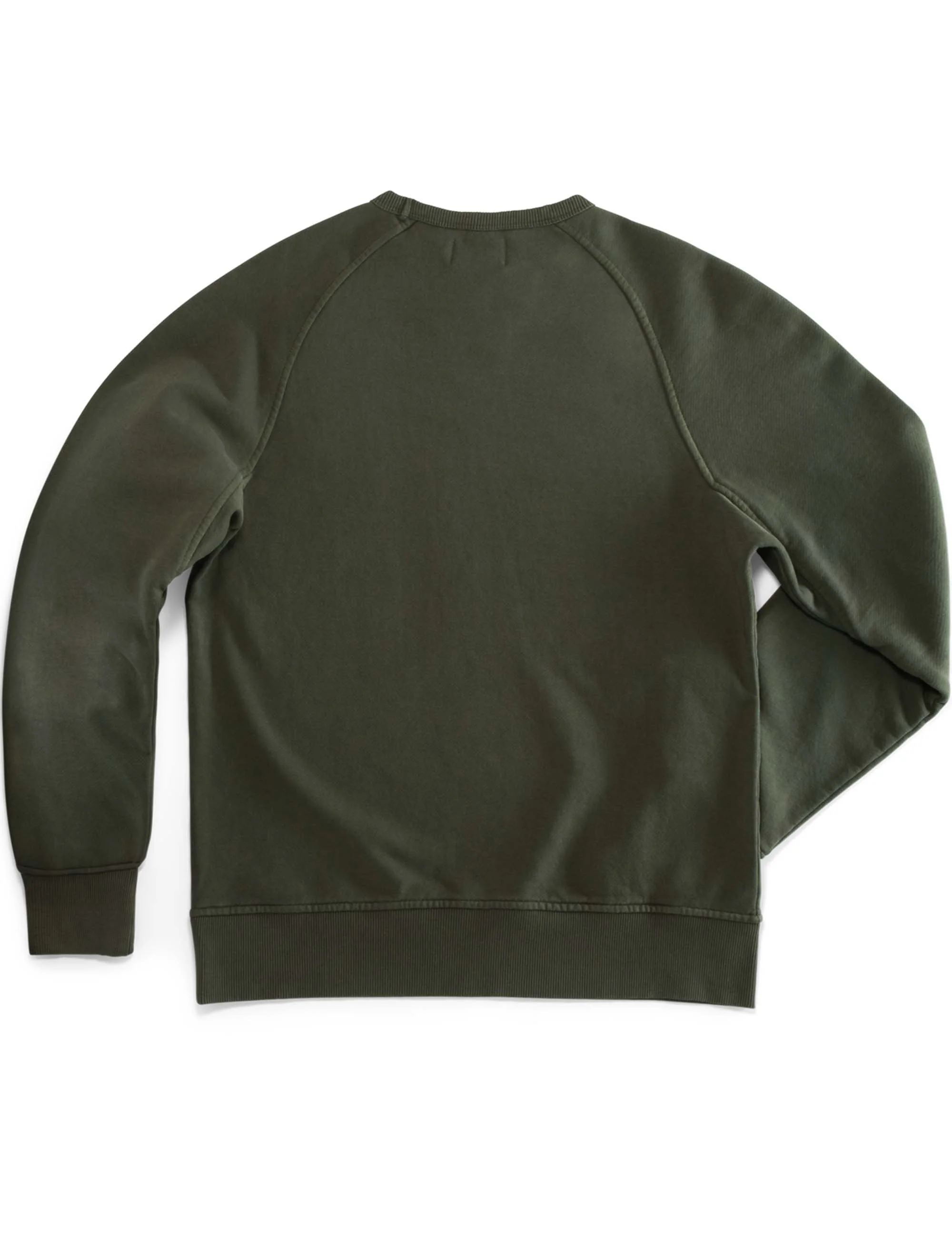 Finch Saddle Sleeve Crew Sweat - Forest Green - Image 3