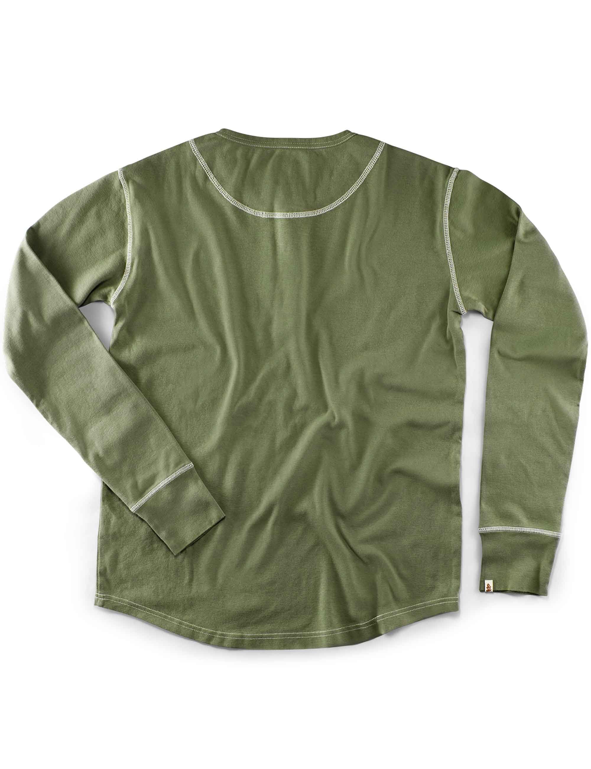 The New Elder Henley Shirt - Army Green - Image 2