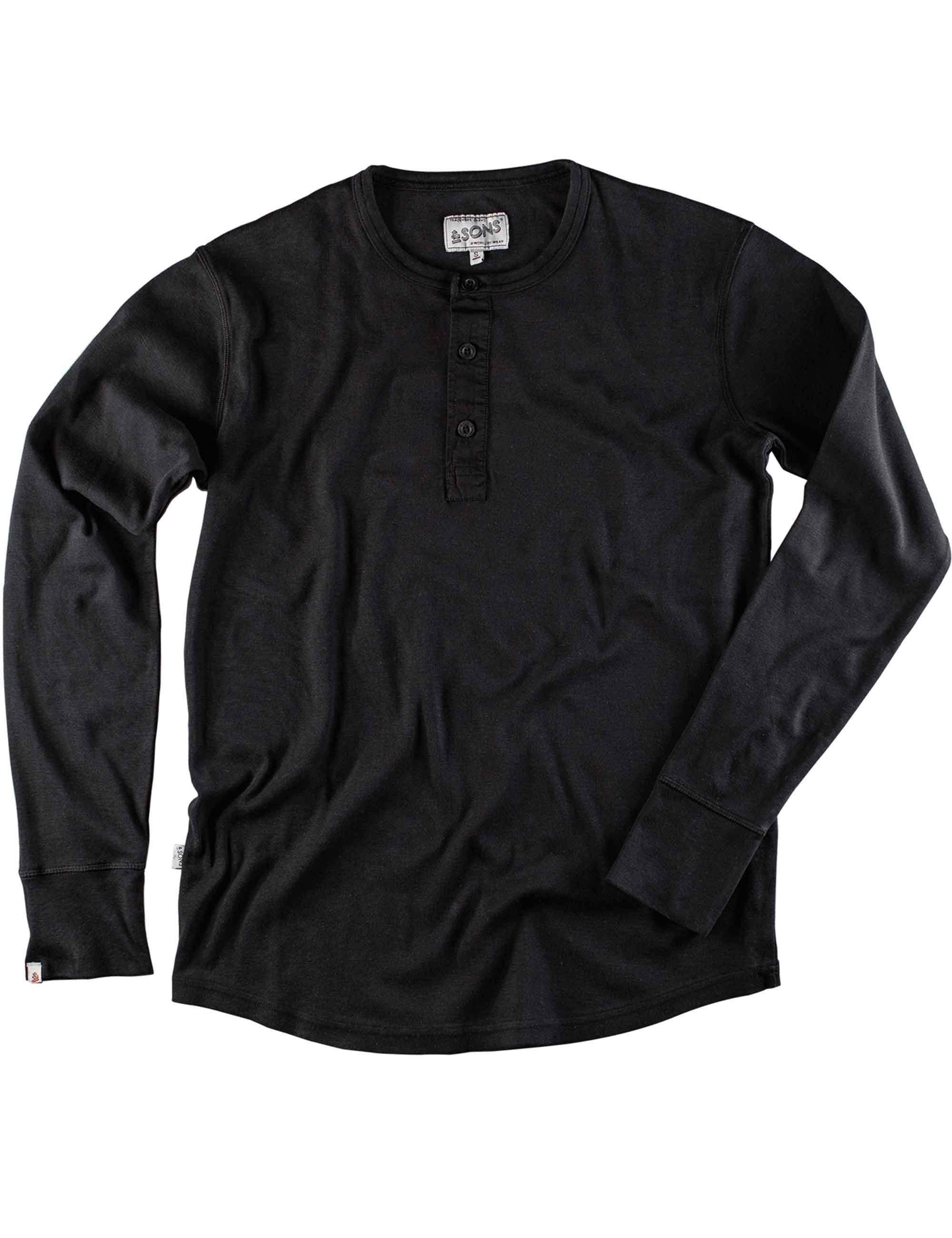 The New Elder Henley Shirt - Black
