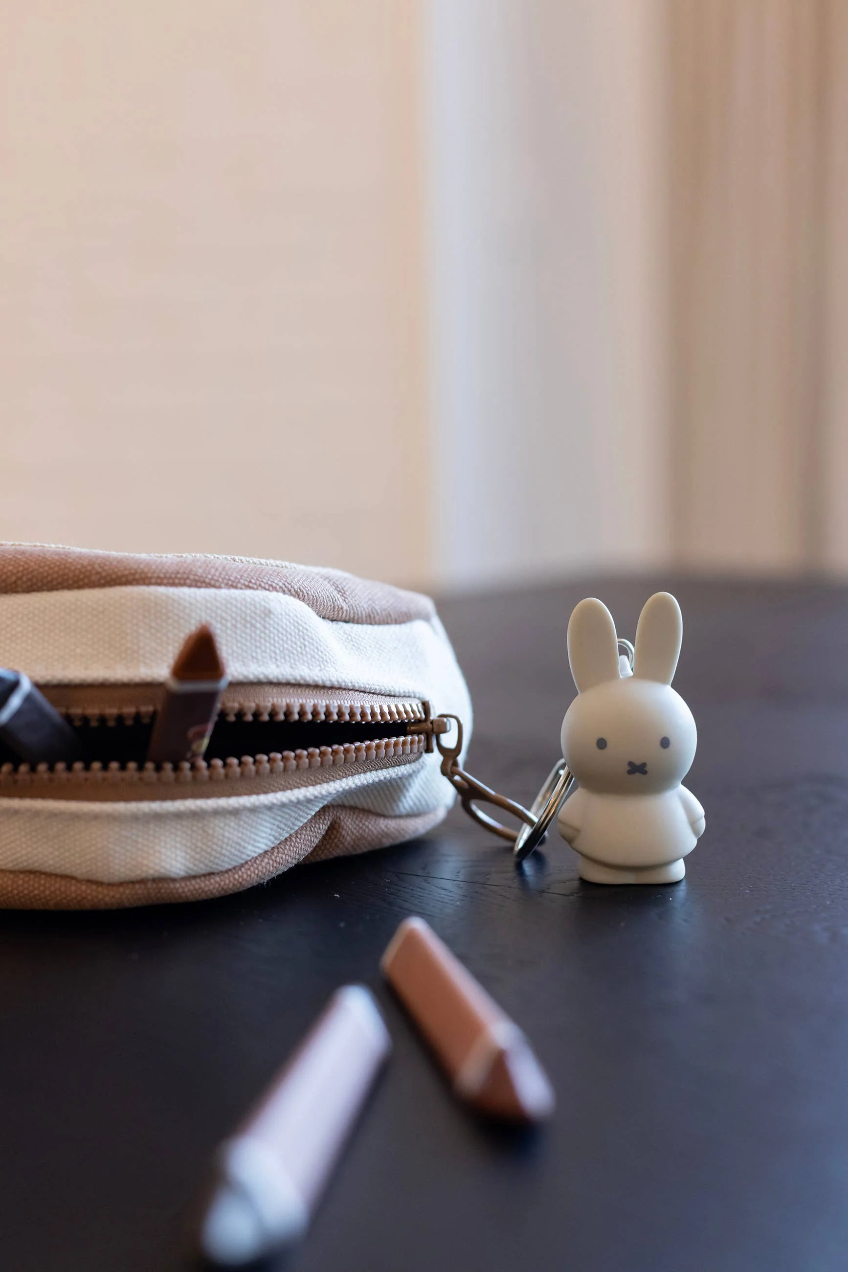 Junior Miffy Keyring (6cm) -  Sand Beige - Image 2