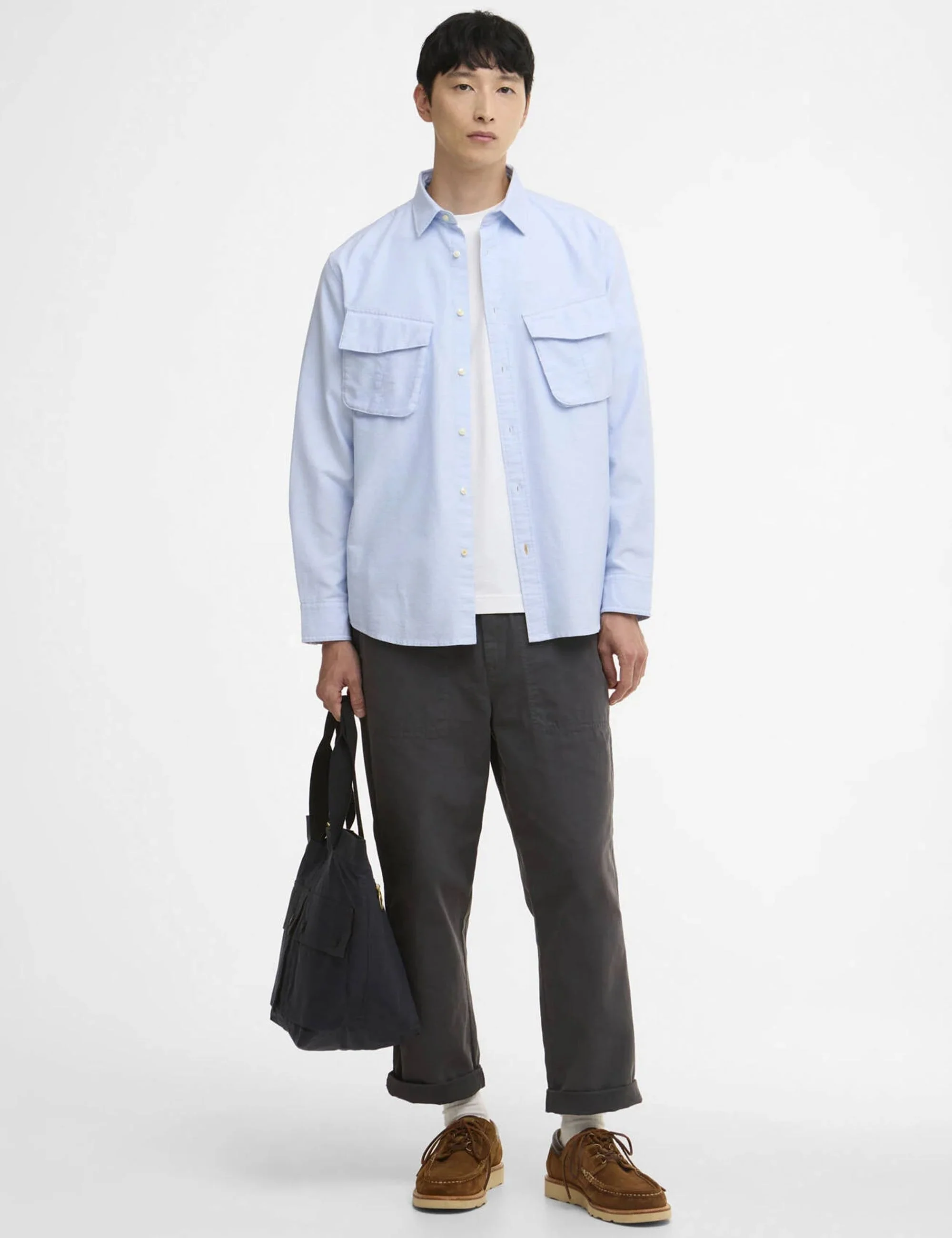 Arnham Oversized Oxford Jungle Shirt - Sky - Image 2