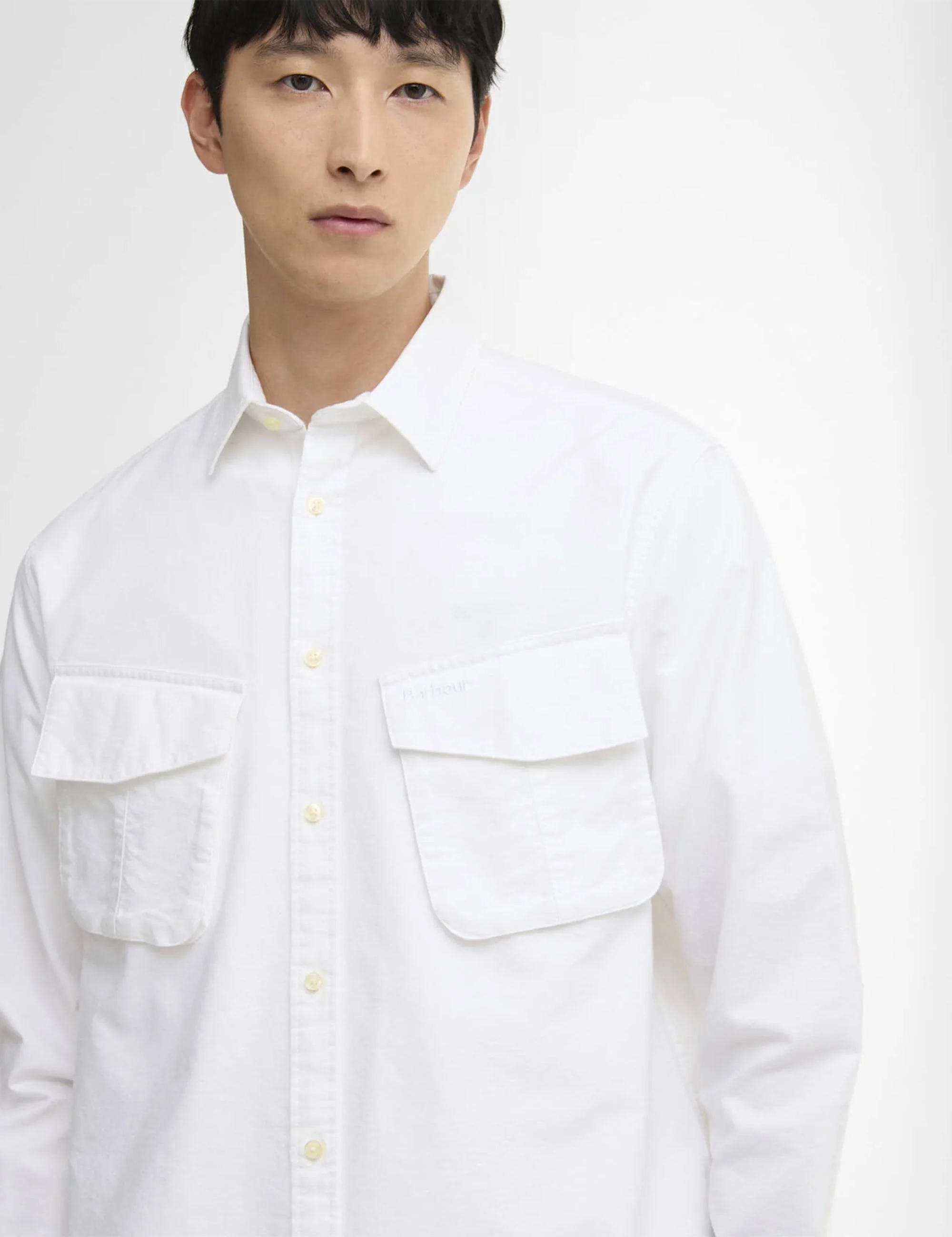 Arnham Oversized Oxford Jungle Shirt - White - Image 4