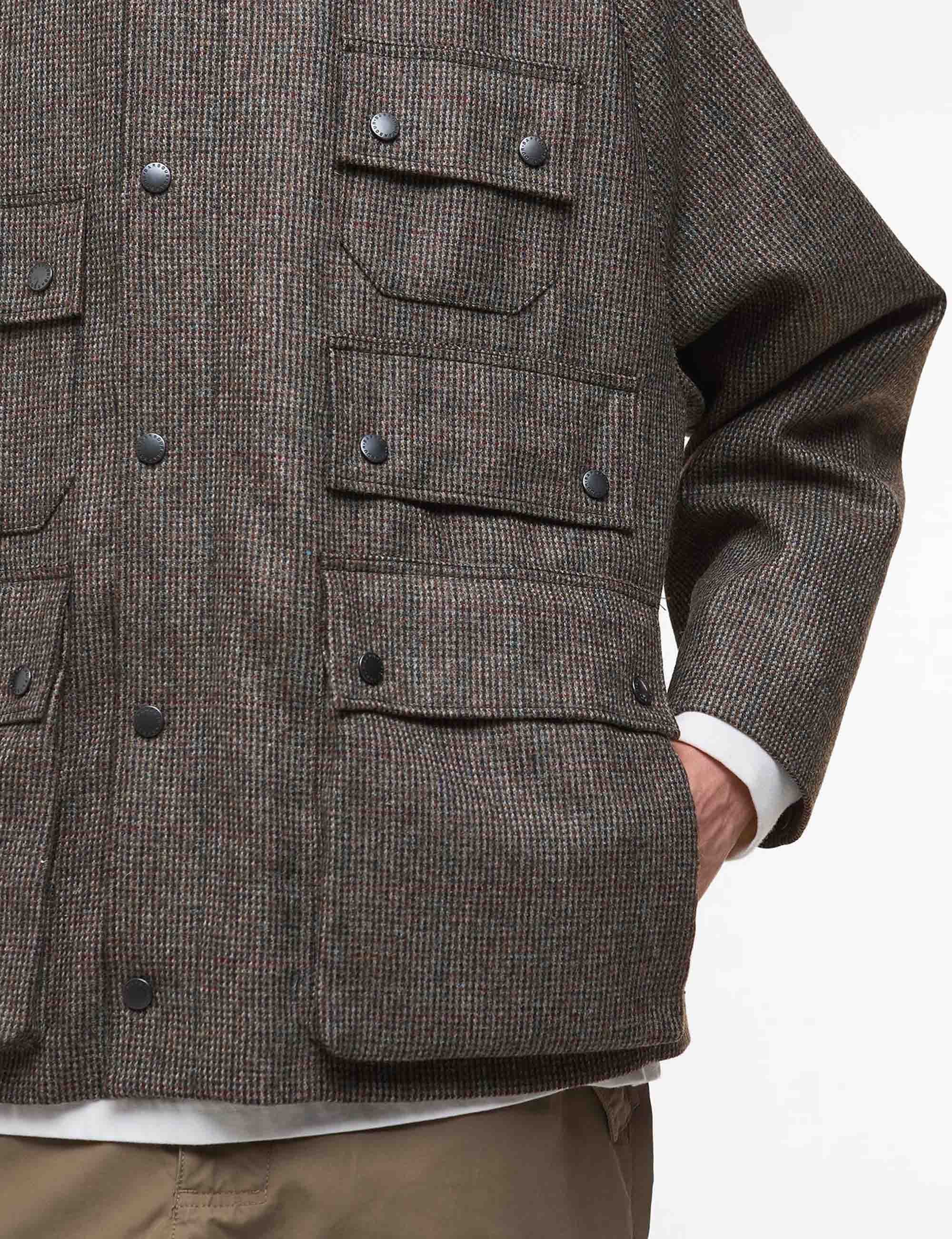 Editor Wool Jacket - Olive Check - Image 4