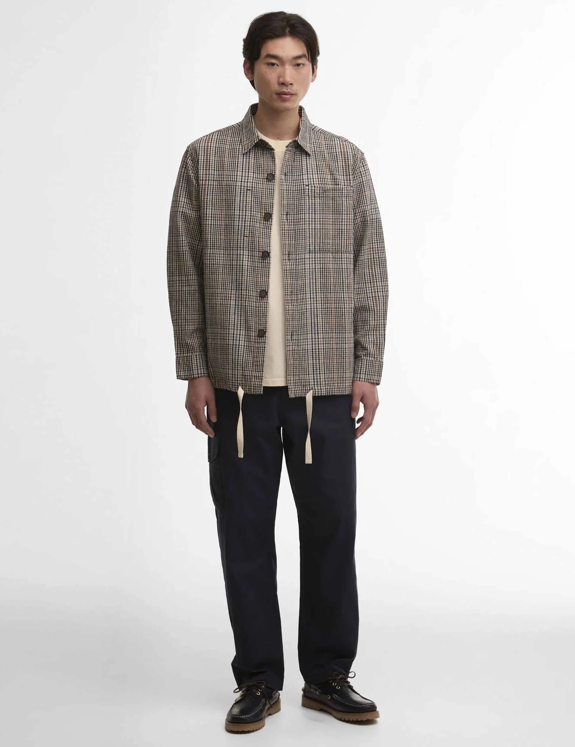 Fife Checked Overshirt - Neutral Check - Image 2