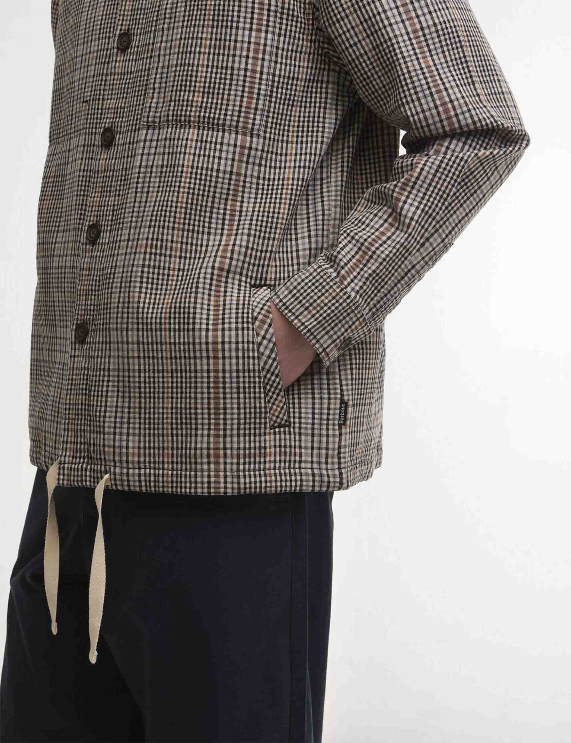 Fife Checked Overshirt - Neutral Check - Image 4