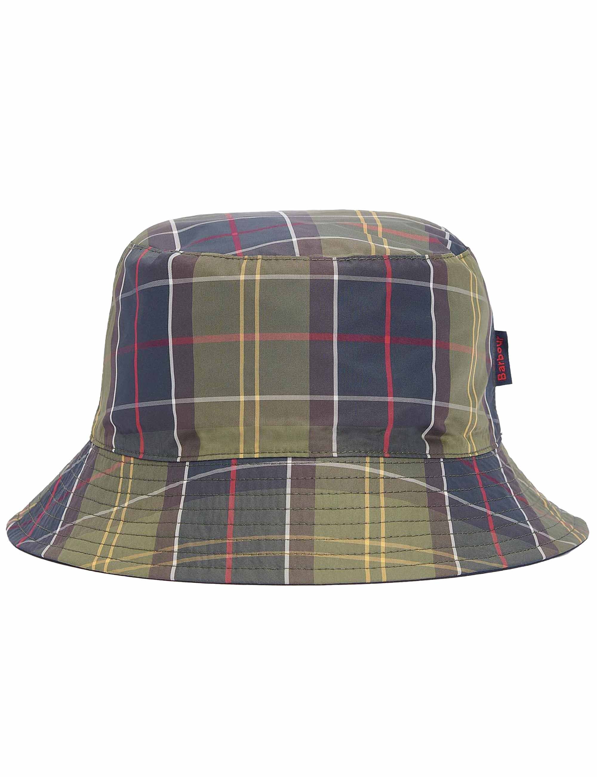 Hutton Reversible Bucket Hat - Navy/Classic Tartan - Image 2
