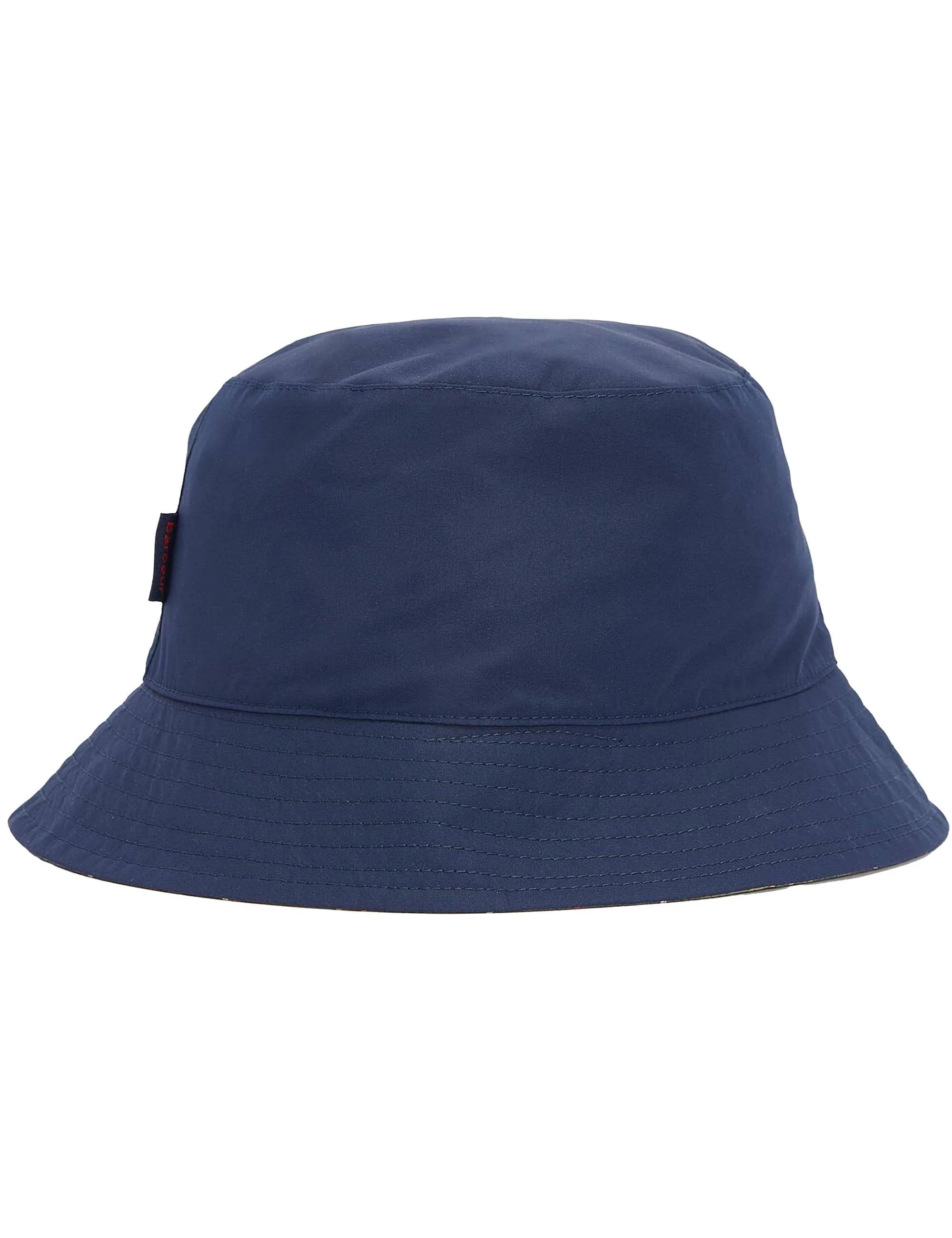 Hutton Reversible Bucket Hat - Navy/Classic Tartan - Image 3