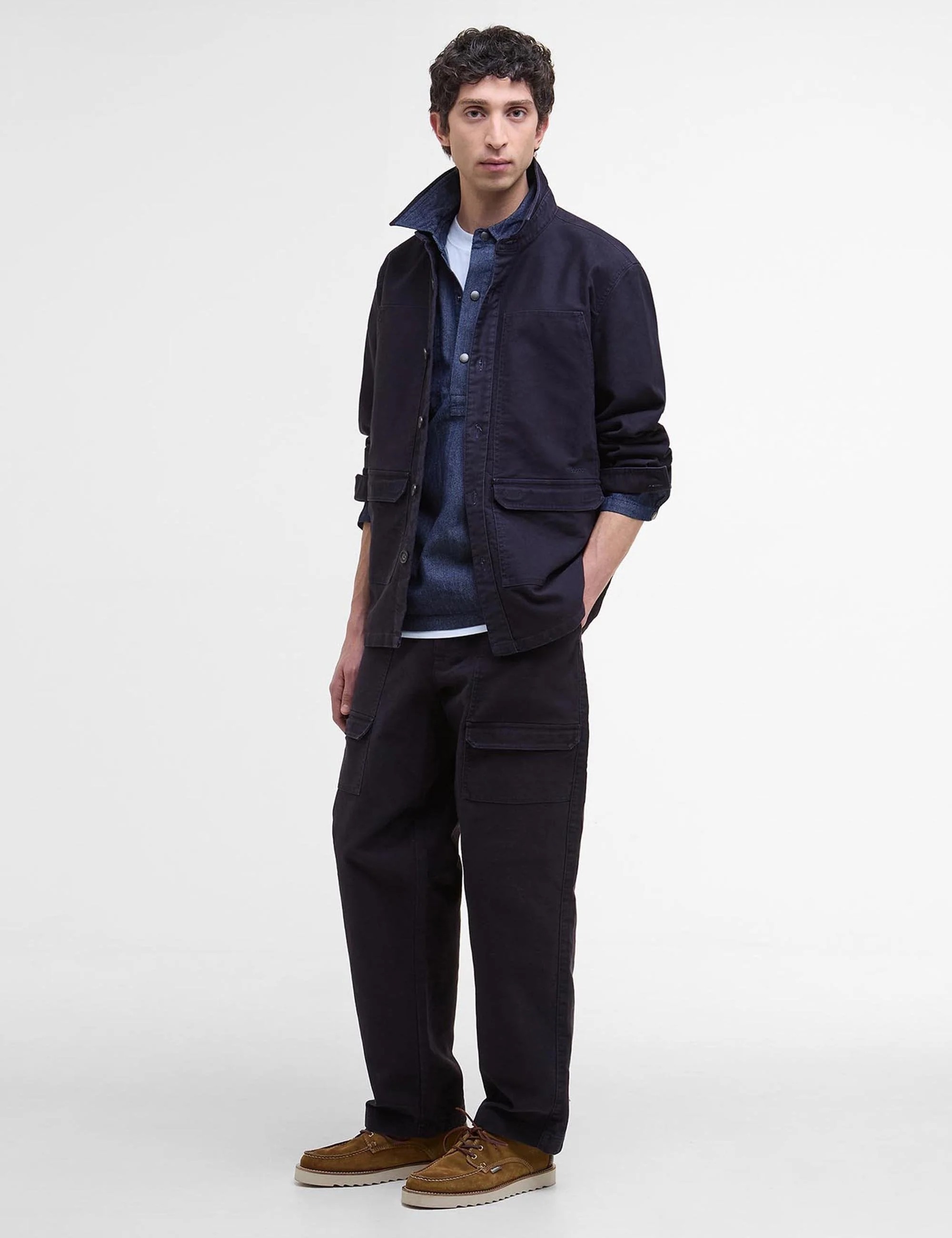 Newbirch Overshirt - Navy - Image 5