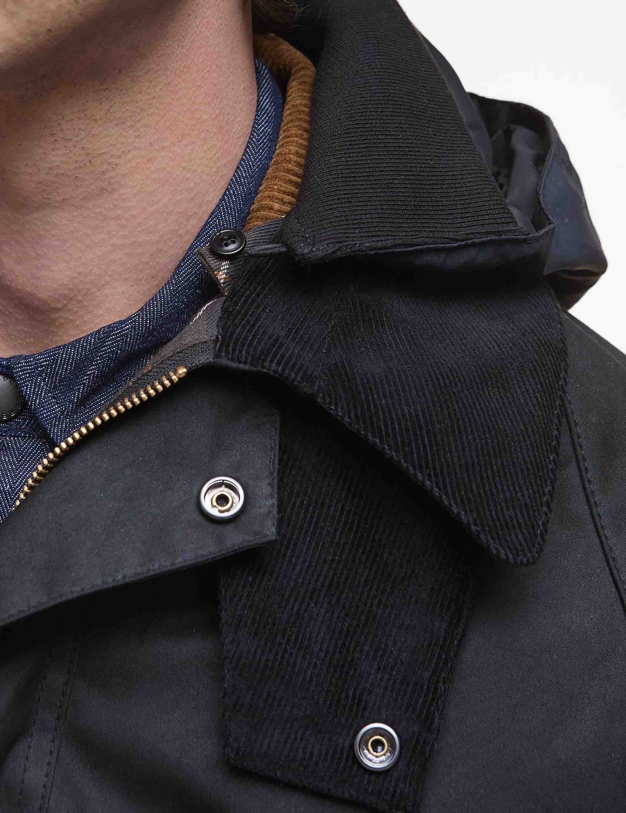 Solway Modified Wax Jacket - Black - Image 3