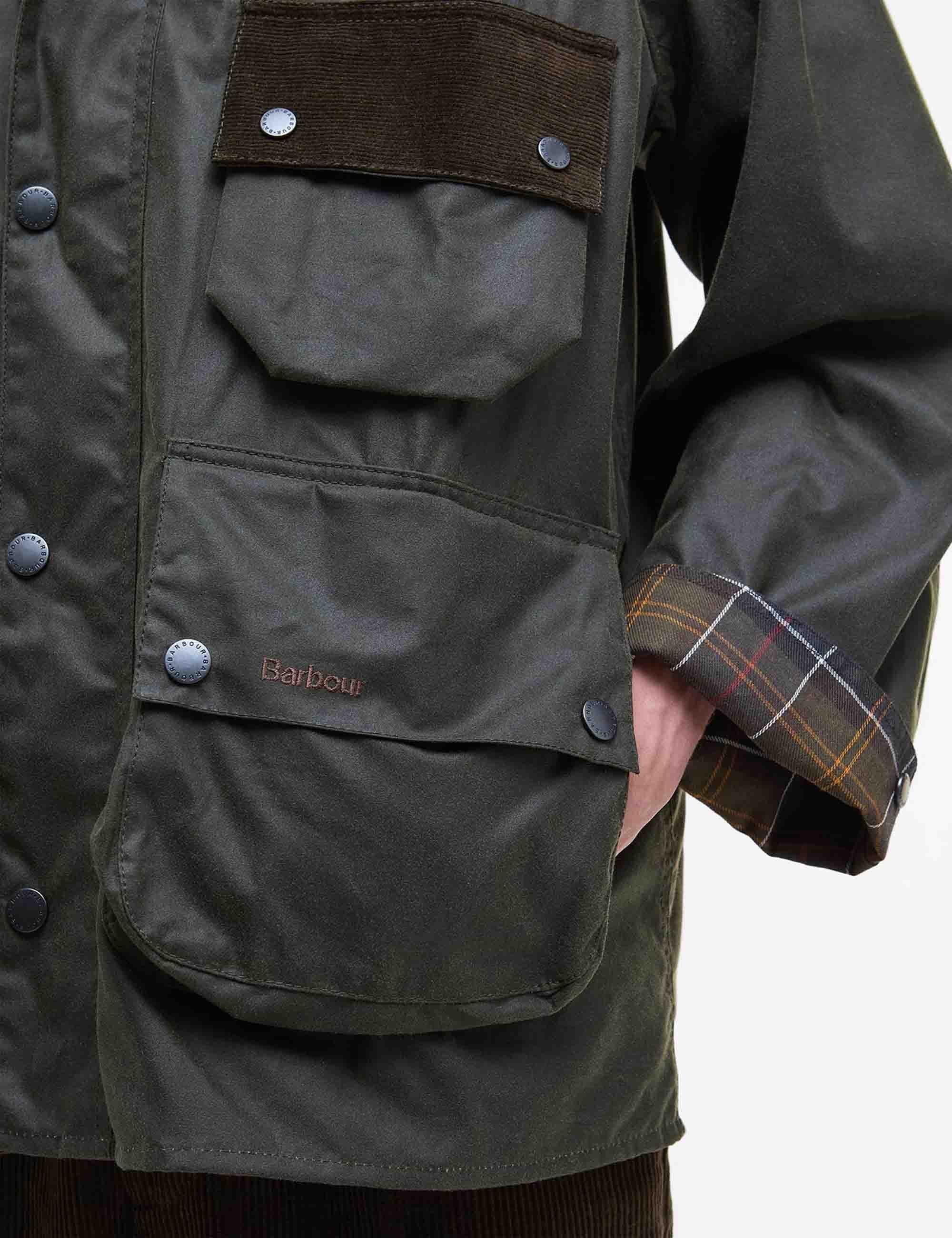 Solway Modified Wax Jacket - Olive - Image 3