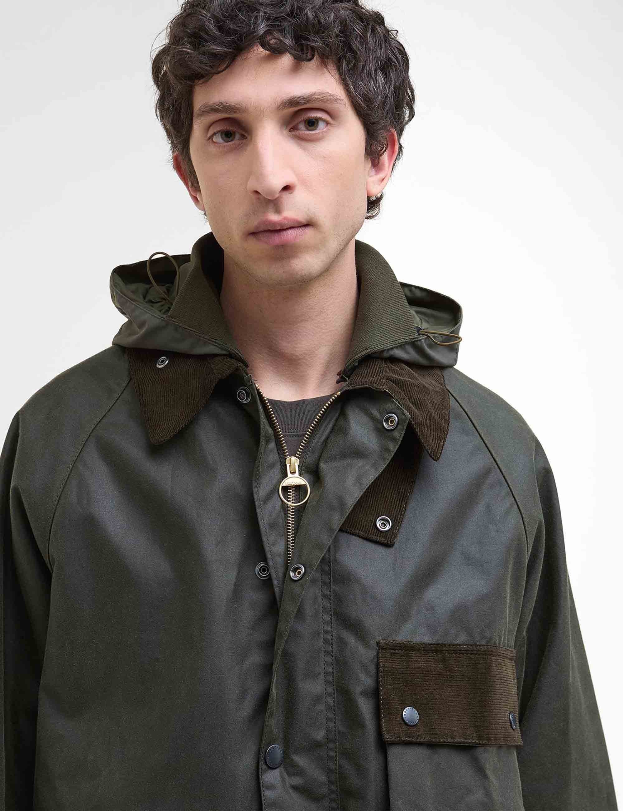Solway Modified Wax Jacket - Olive - Image 4
