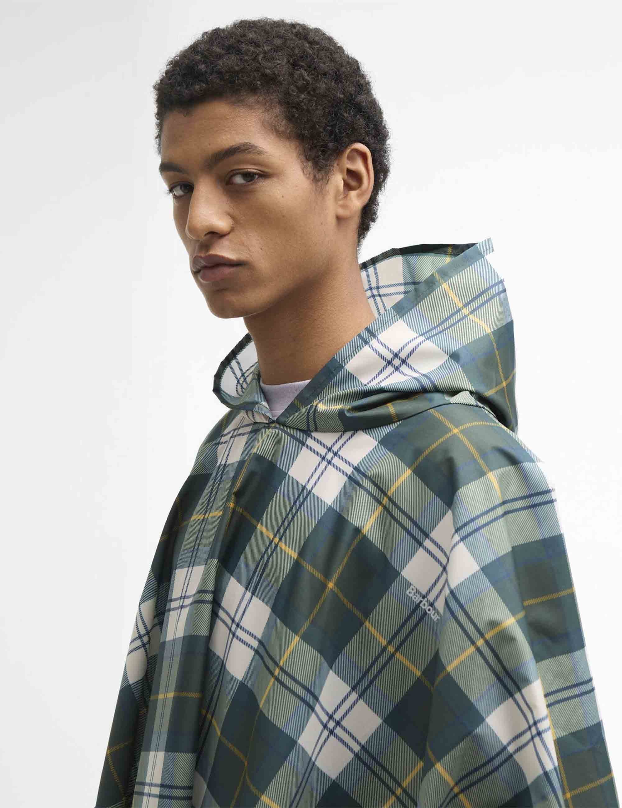 Tartan Showerproof Poncho - Ancient Tartan - Image 2