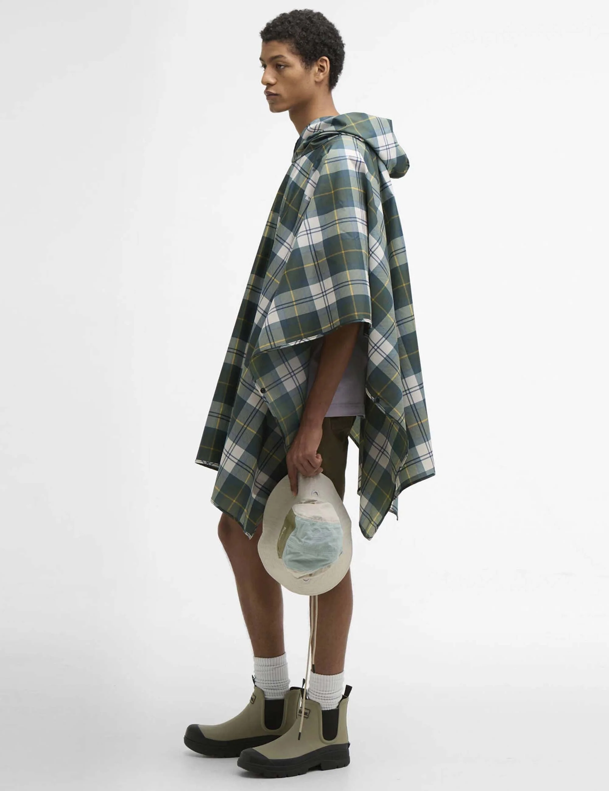 Tartan Showerproof Poncho - Ancient Tartan - Image 3