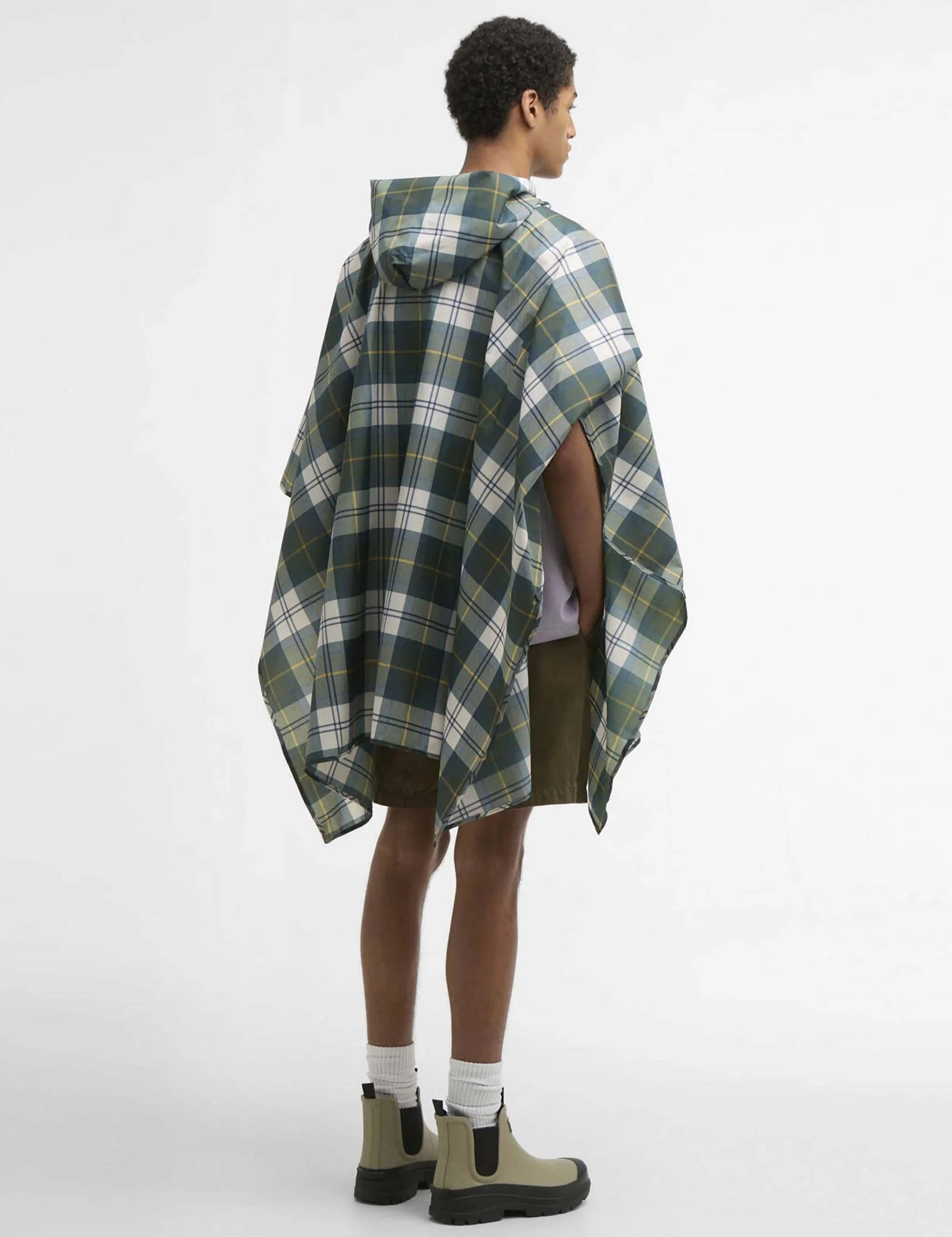 Tartan Showerproof Poncho - Ancient Tartan - Image 5