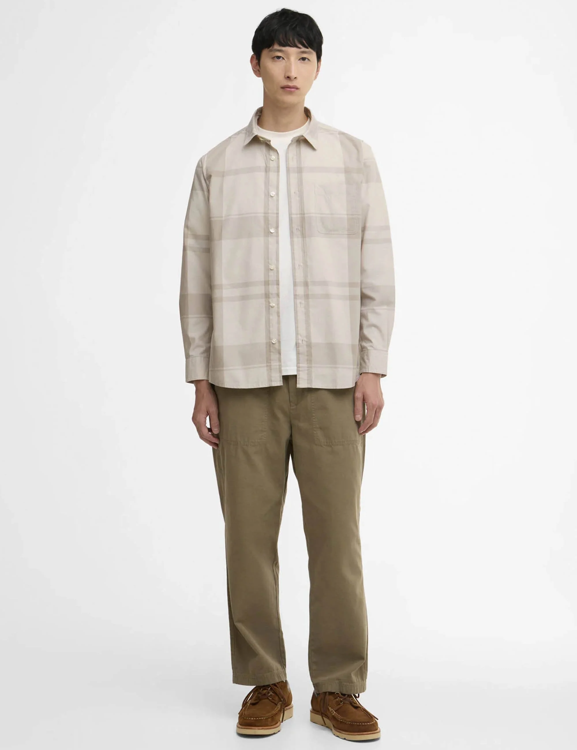 Tunstall Oversized Tonal Tartan Shirt - Mist - Image 2