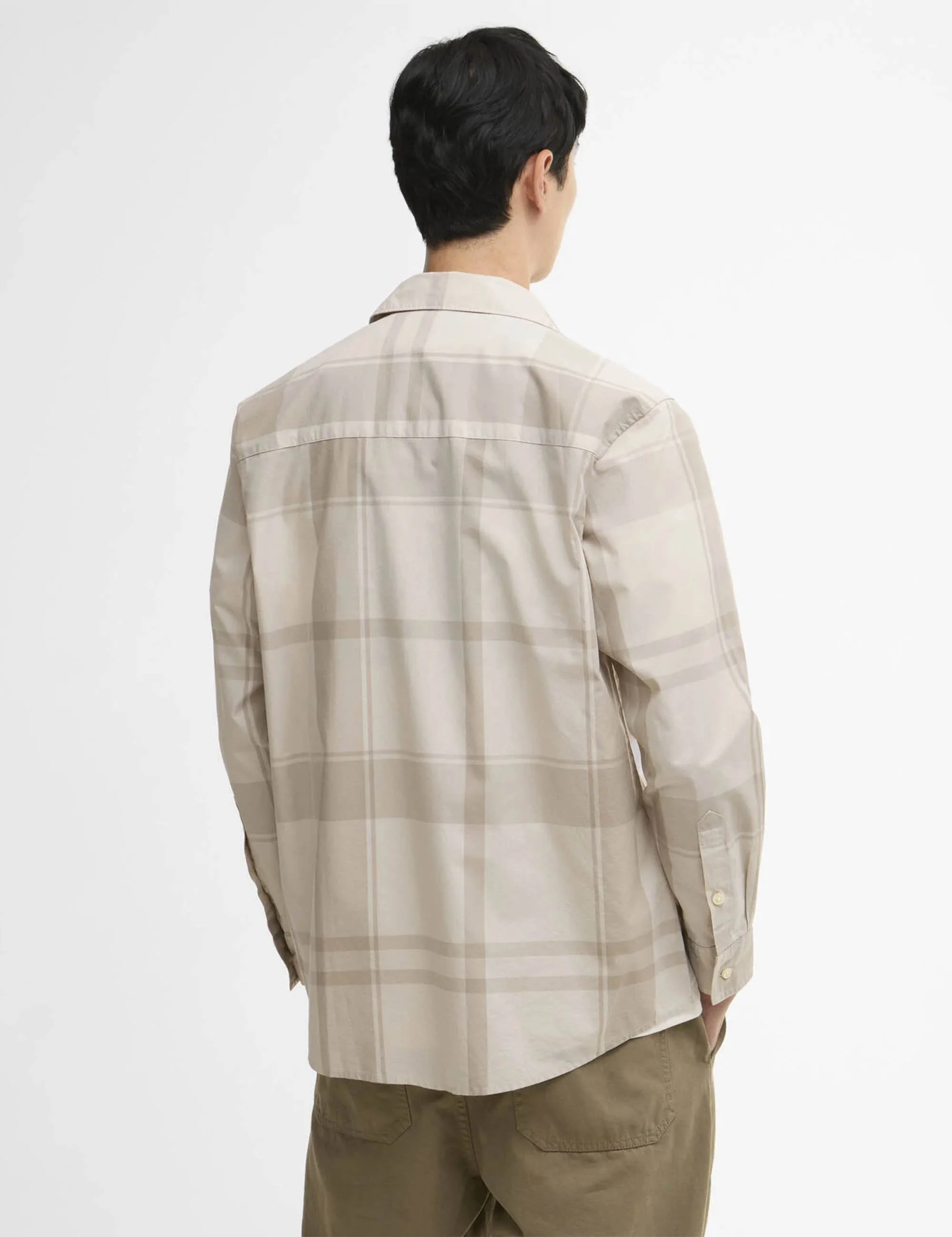 Tunstall Oversized Tonal Tartan Shirt - Mist - Image 3