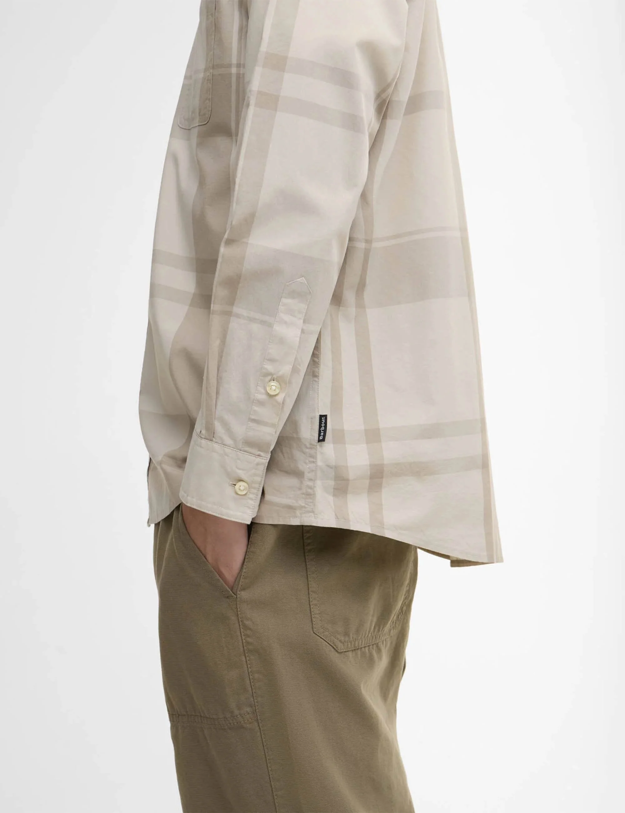 Tunstall Oversized Tonal Tartan Shirt - Mist - Image 5