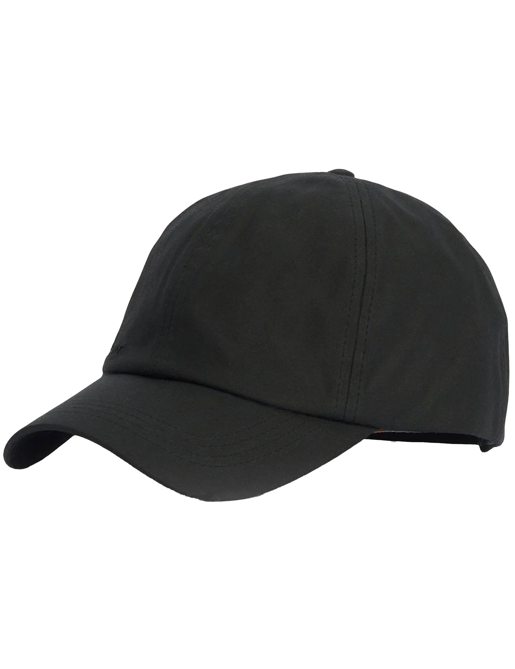Waxed Sports Cap - Black