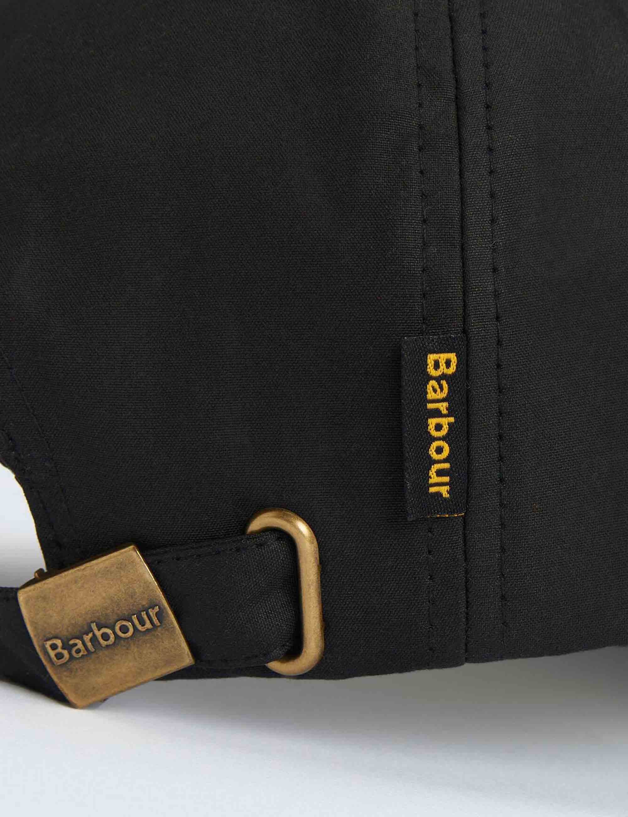 Waxed Sports Cap - Black - Image 3