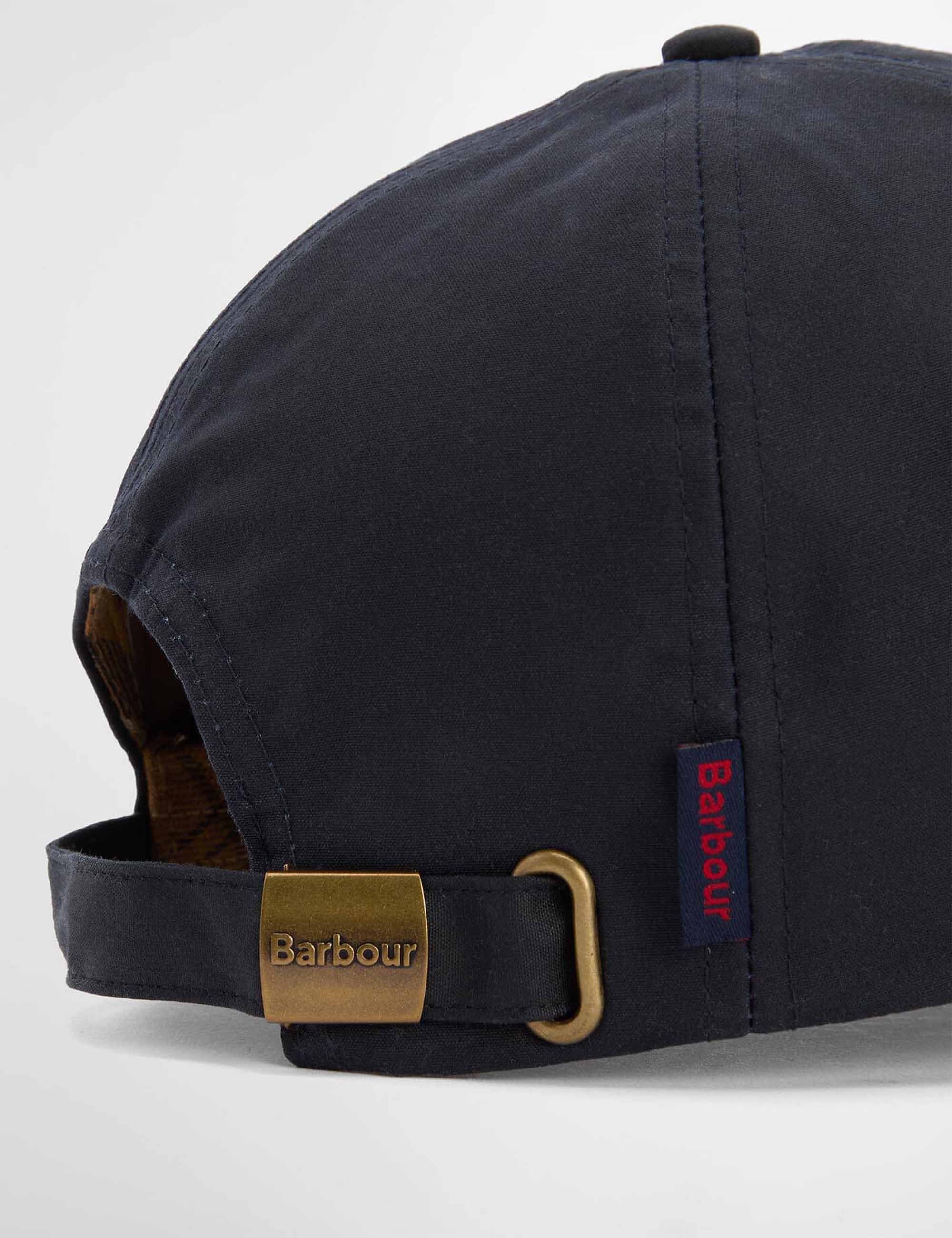 Waxed Sports Cap - Navy - Image 6