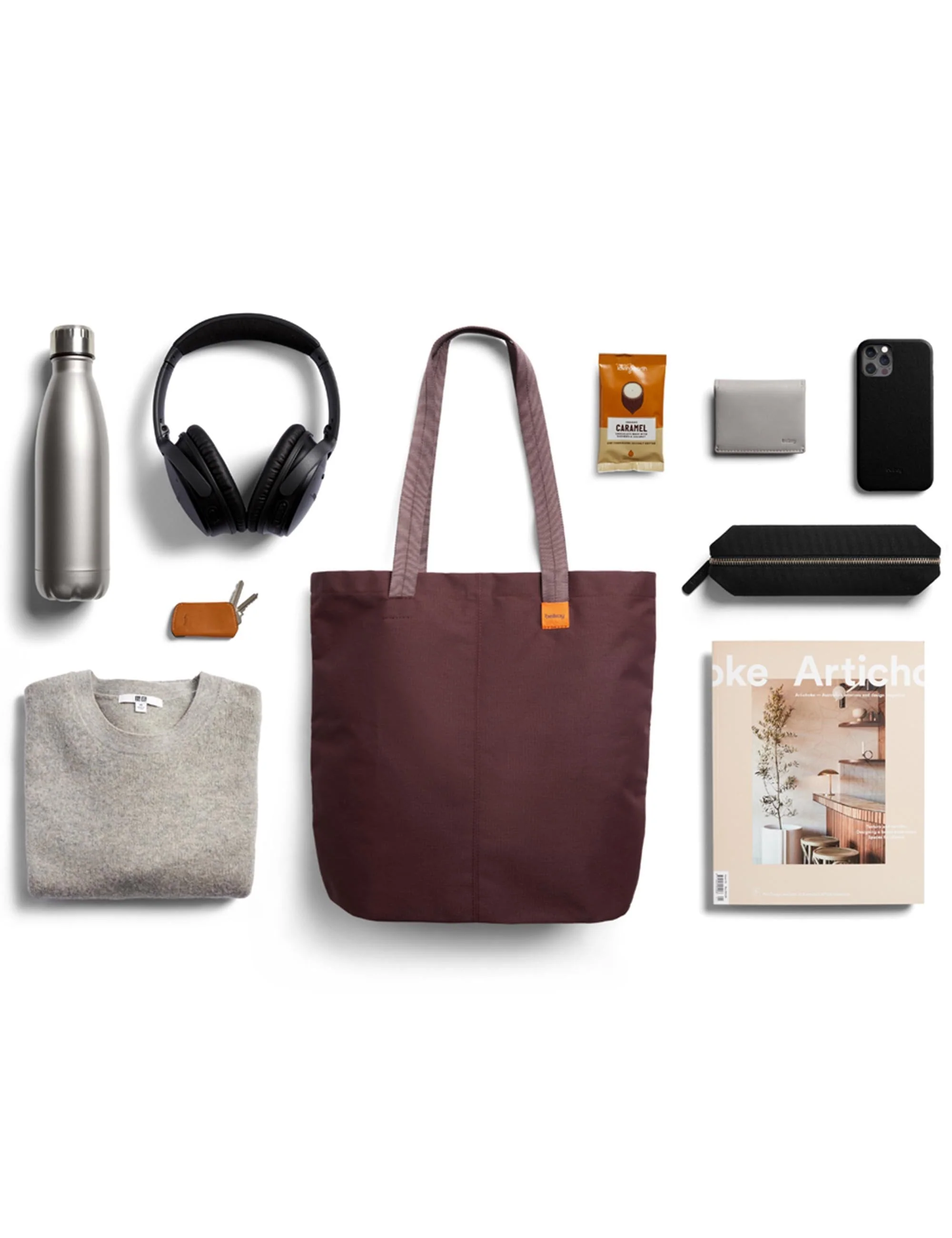City 10L Tote Bag - Burgundy - Image 2