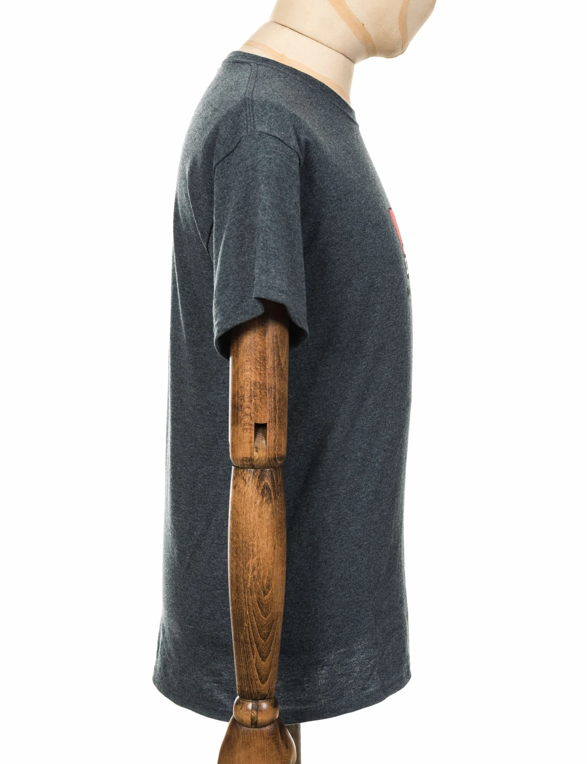 Classic Logo T-Shirt - Heather Charcoal - Image 5