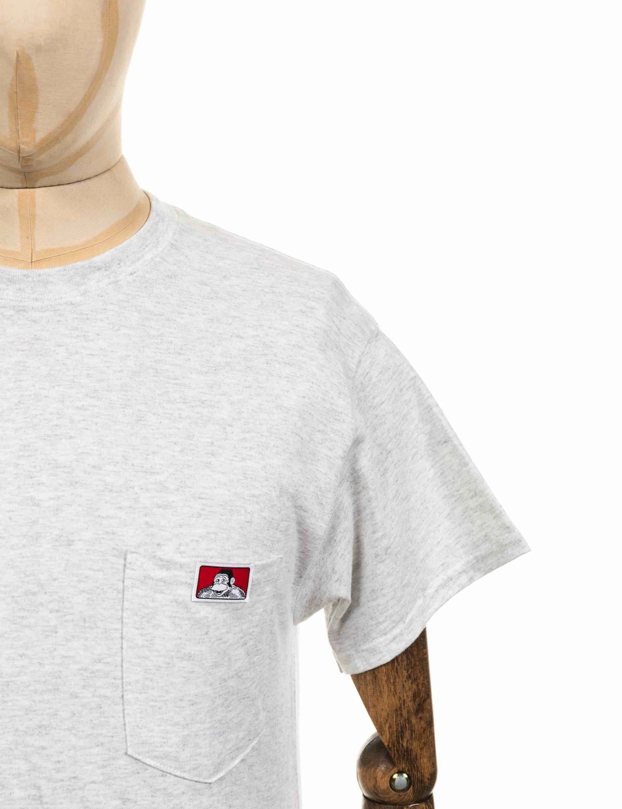 Classic Patch Logo Pocket T-Shirt - Ash Grey - Image 3