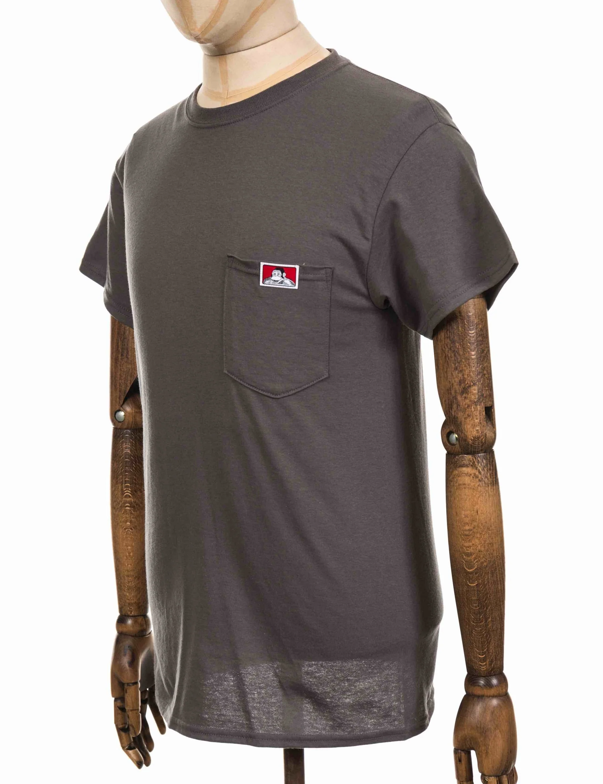 Classic Patch Logo Pocket T-Shirt - Charcoal - Image 4