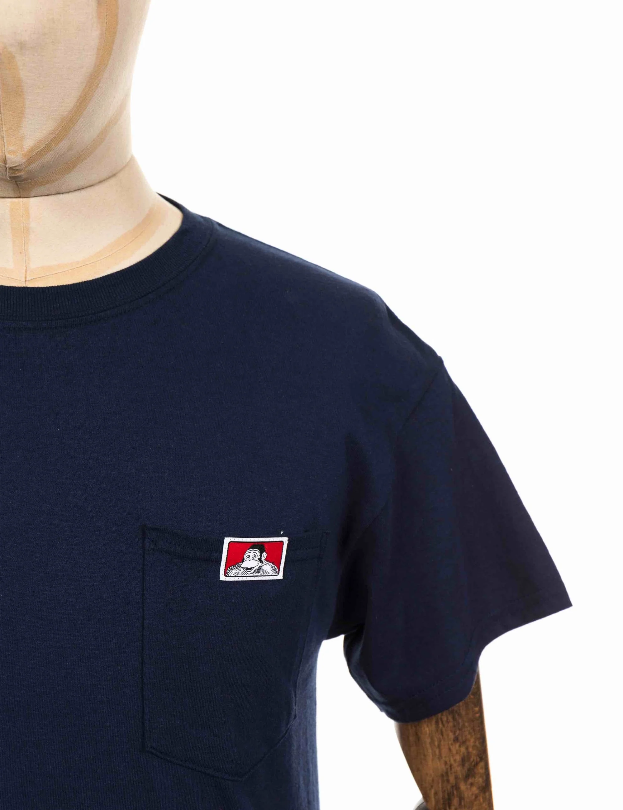 Classic Patch Logo Pocket T-Shirt - Navy - Image 3