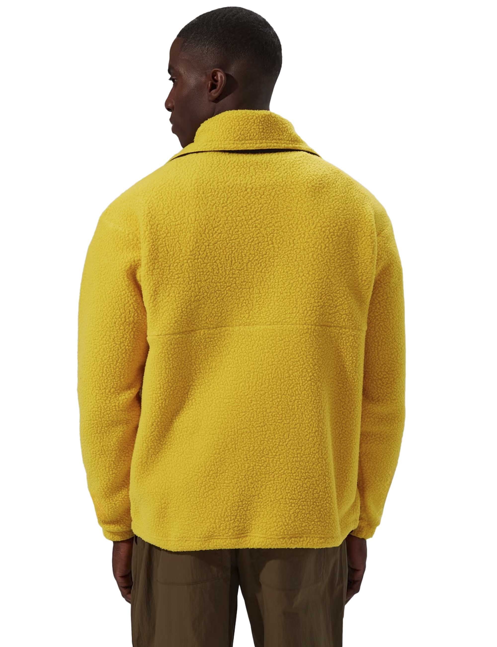Rhynie Aztec Half Zip Fleece - Amber/Dusk - Image 4