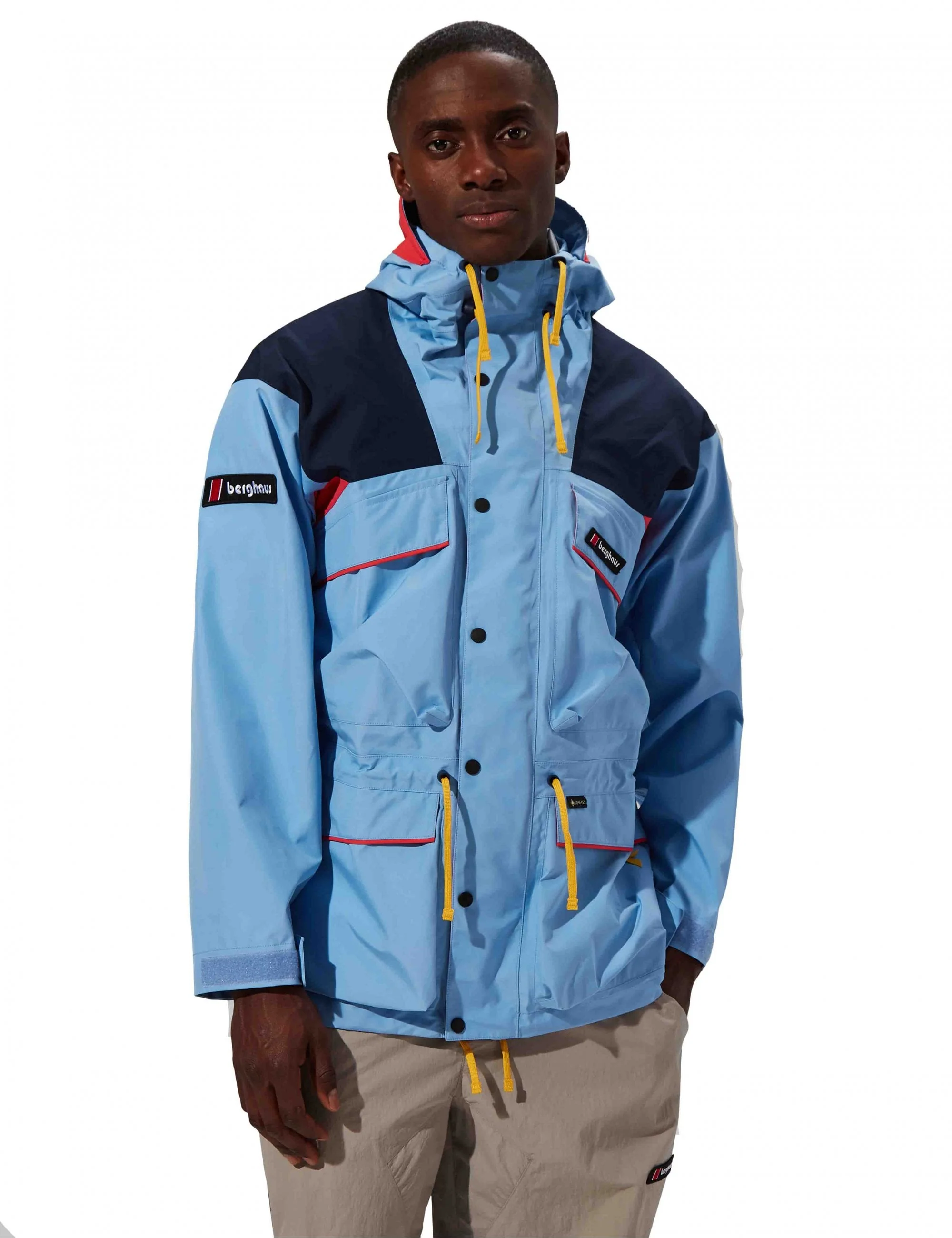Trango Gore-Tex Waterproof Jacket - Light Blue/Dark Blue - Image 2