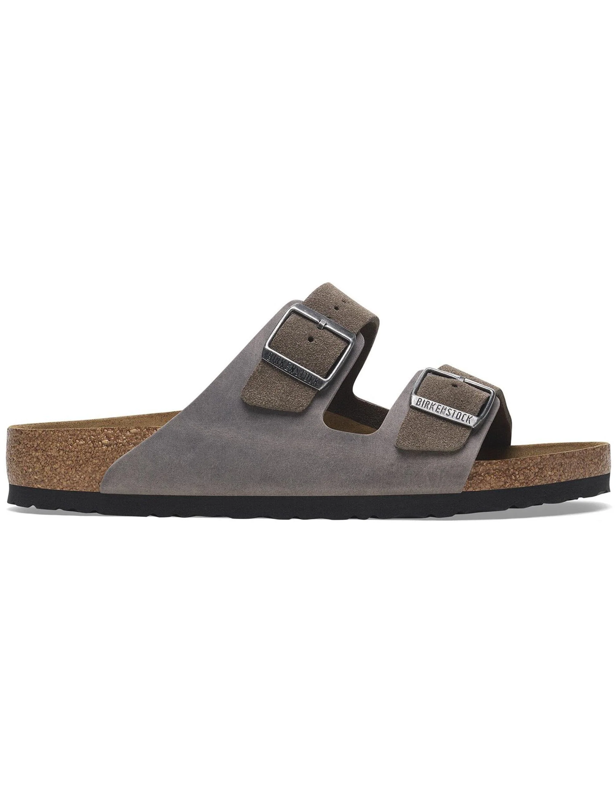 Arizona Mixed Leather BS Sandals - Concrete Grey (Regular Fit) - Image 2