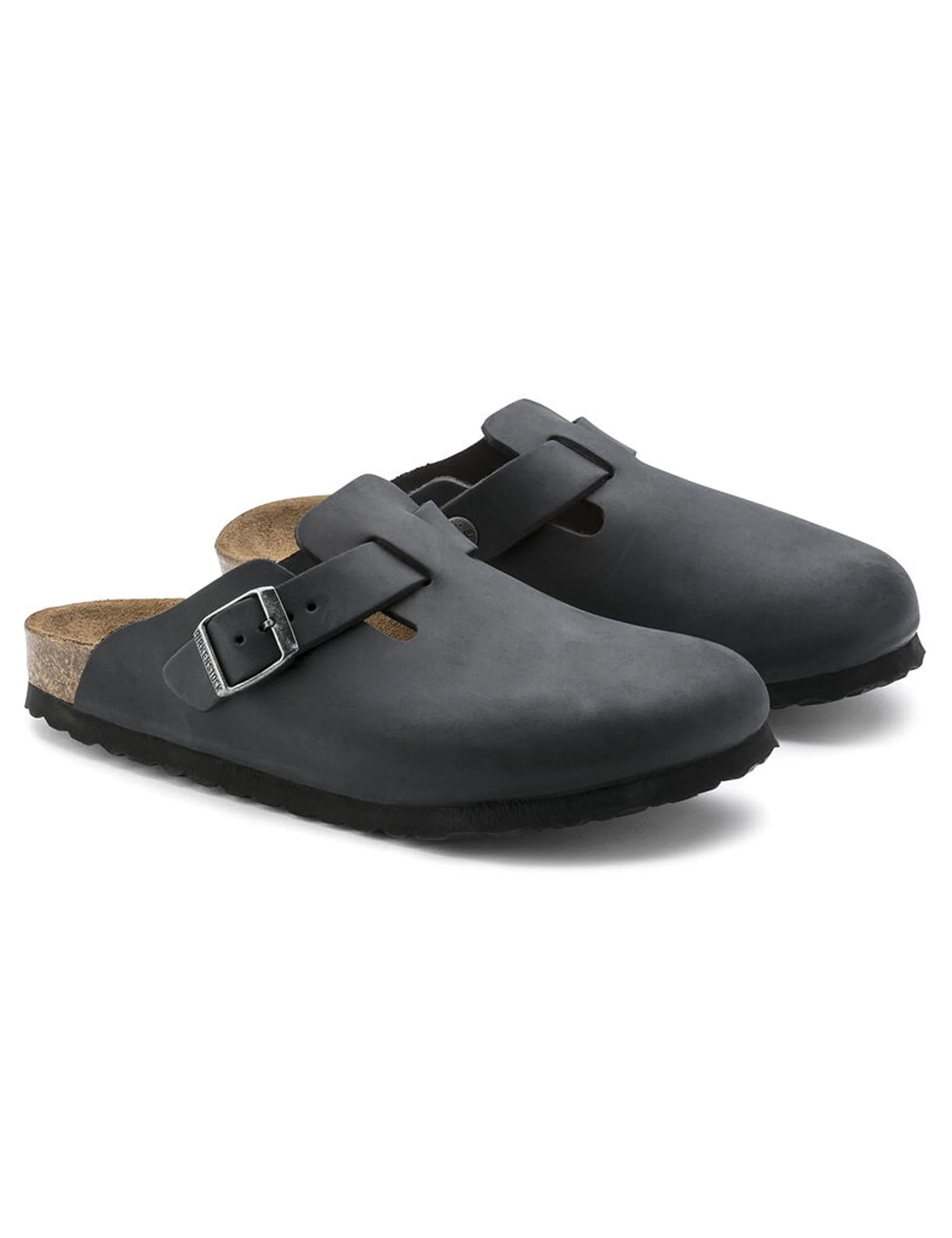 Boston Leather Mules - Oiled Black (Narrow Fit) - Image 4