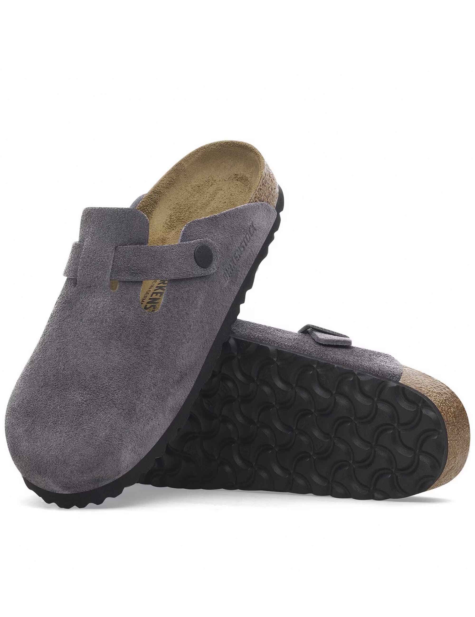 Boston Suede Mules LEVE - Velvet Grey (Regular Fit) - Image 3