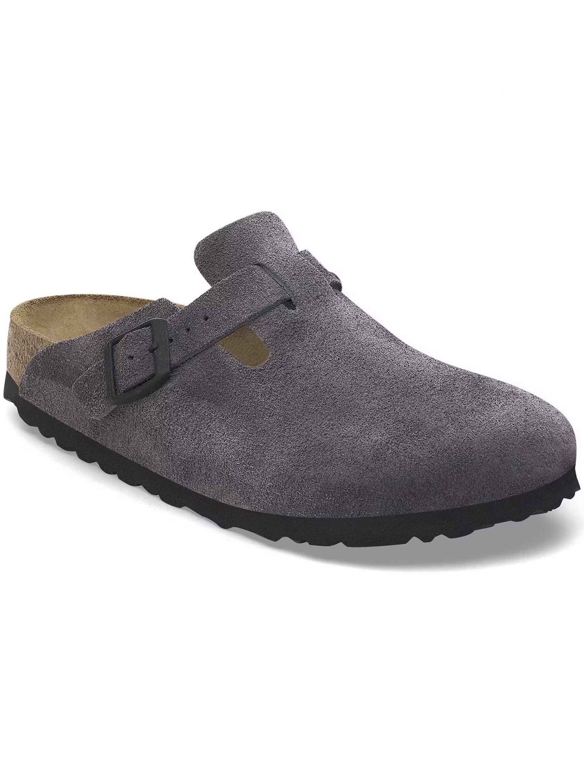 Boston Suede Mules LEVE - Velvet Grey (Regular Fit) - Image 4