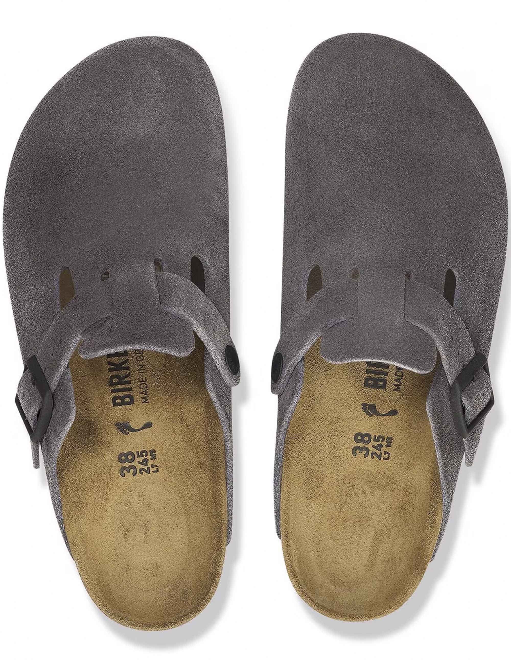 Boston Suede Mules LEVE - Velvet Grey (Regular Fit) - Image 7