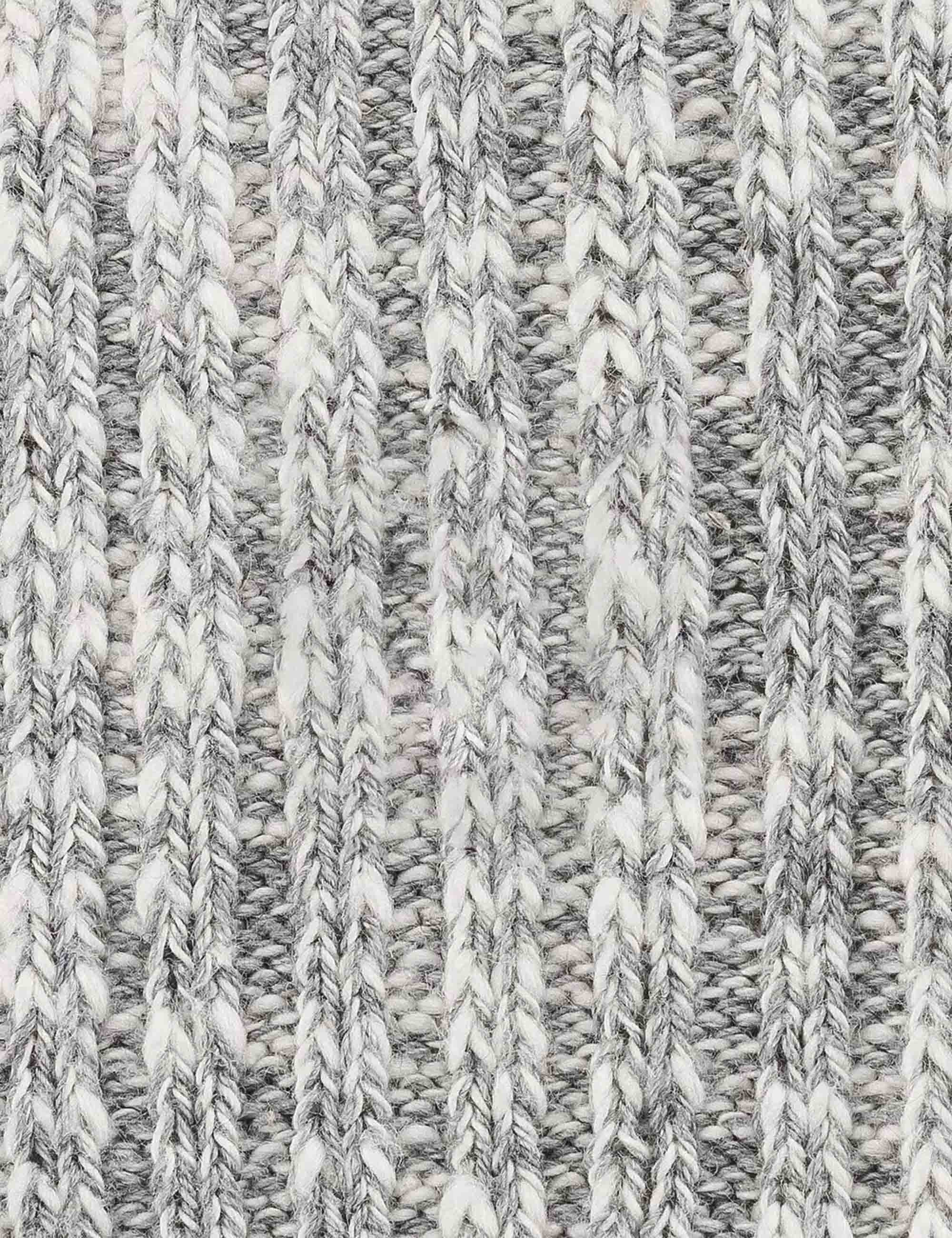 Slub Crew Socks - Grey/White - Image 3