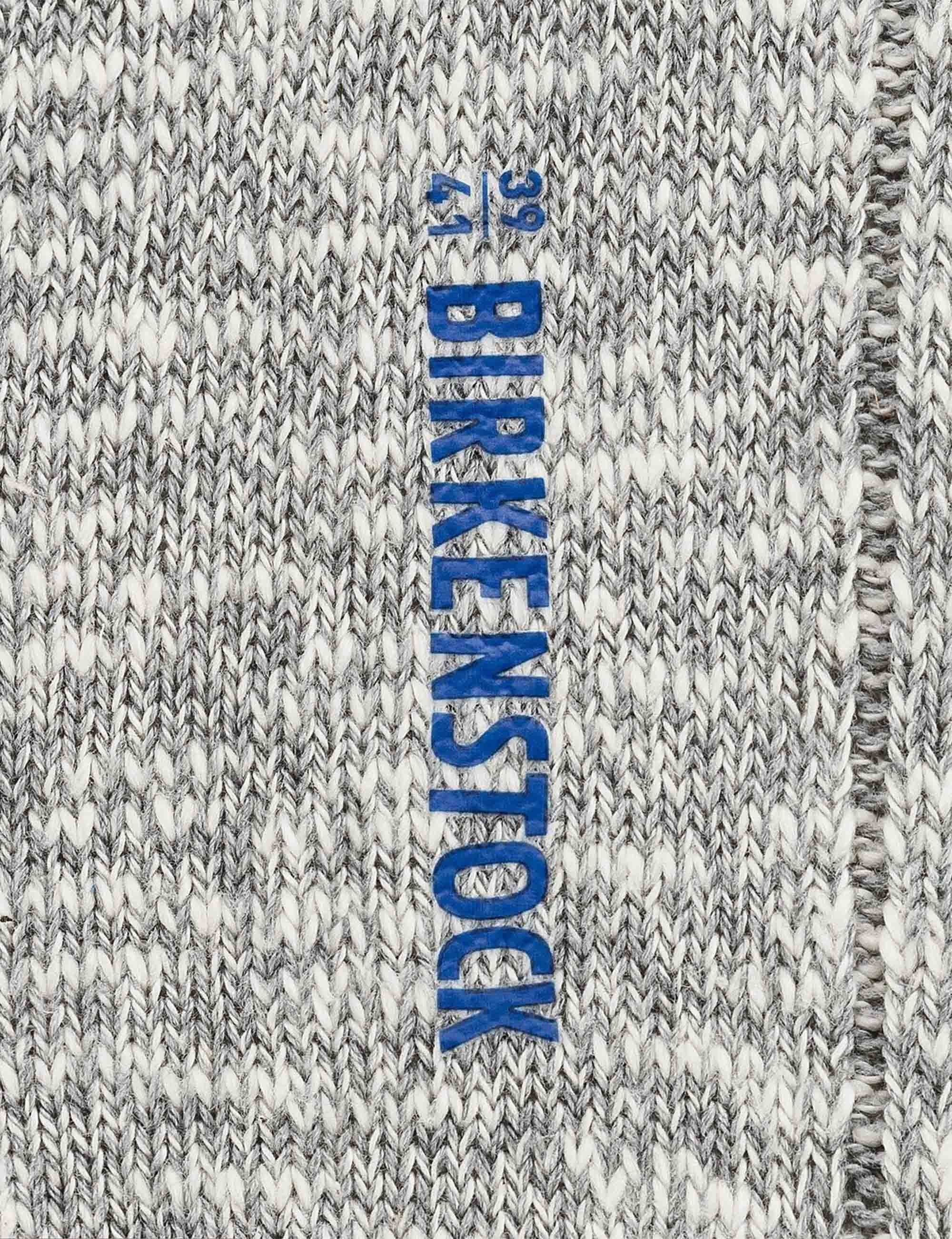 Slub Crew Socks - Grey/White - Image 4