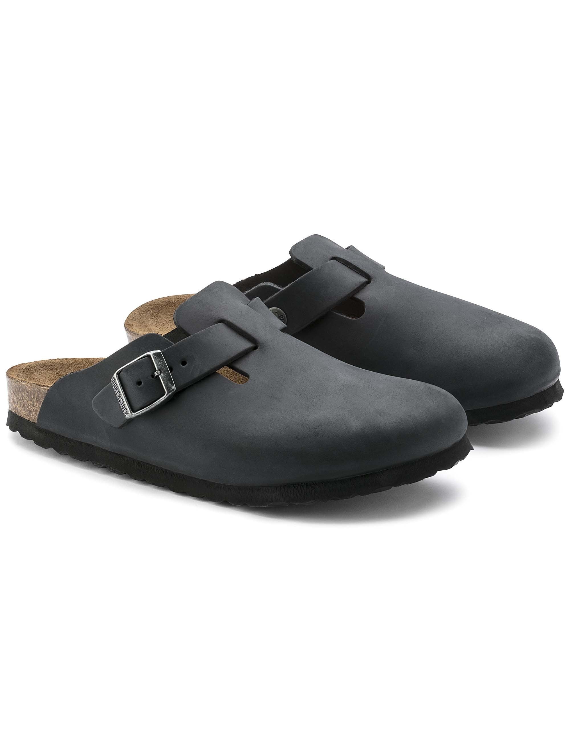 Women's Boston Leather Mules LEOI - Black (Regular Fit) - Image 4