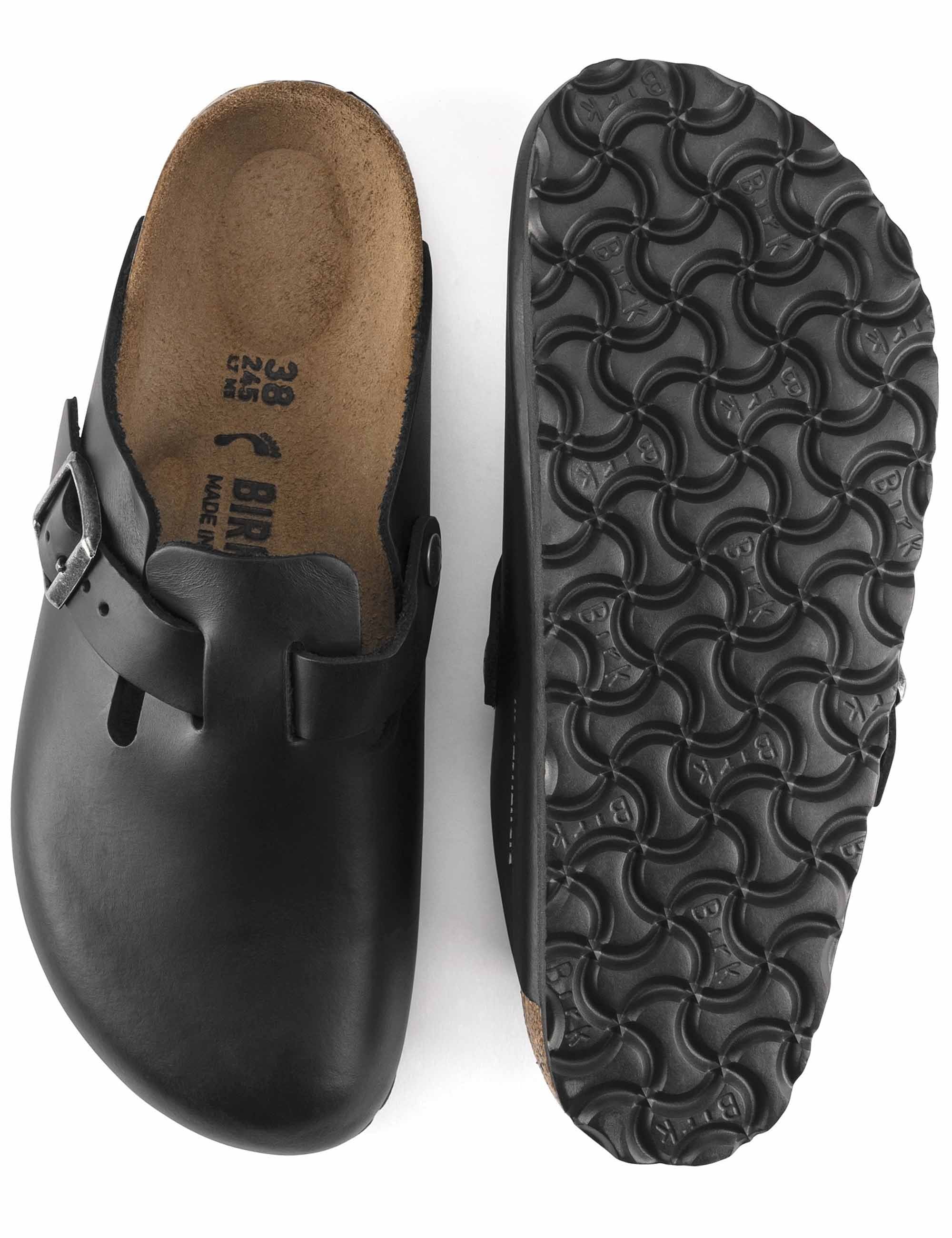 Women's Boston Leather Mules LEOI - Black (Regular Fit) - Image 5