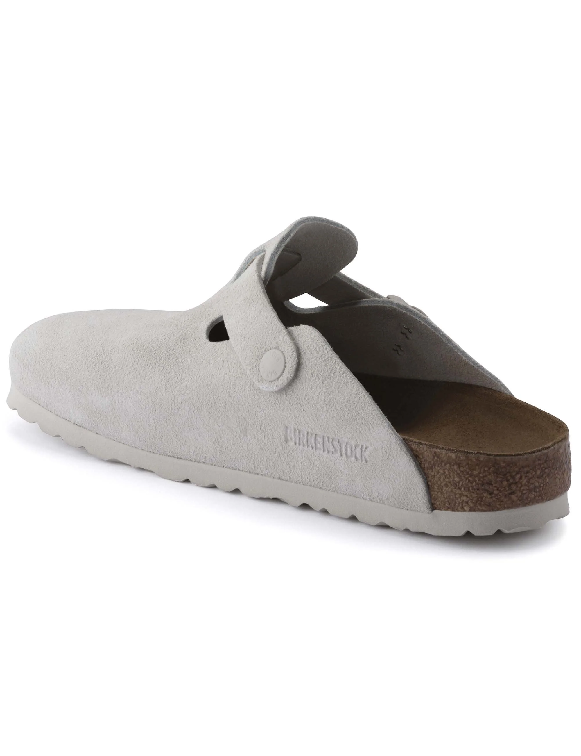 Women's Boston Suede Mules LEVE - Antique White (Regular Fit) - Image 5