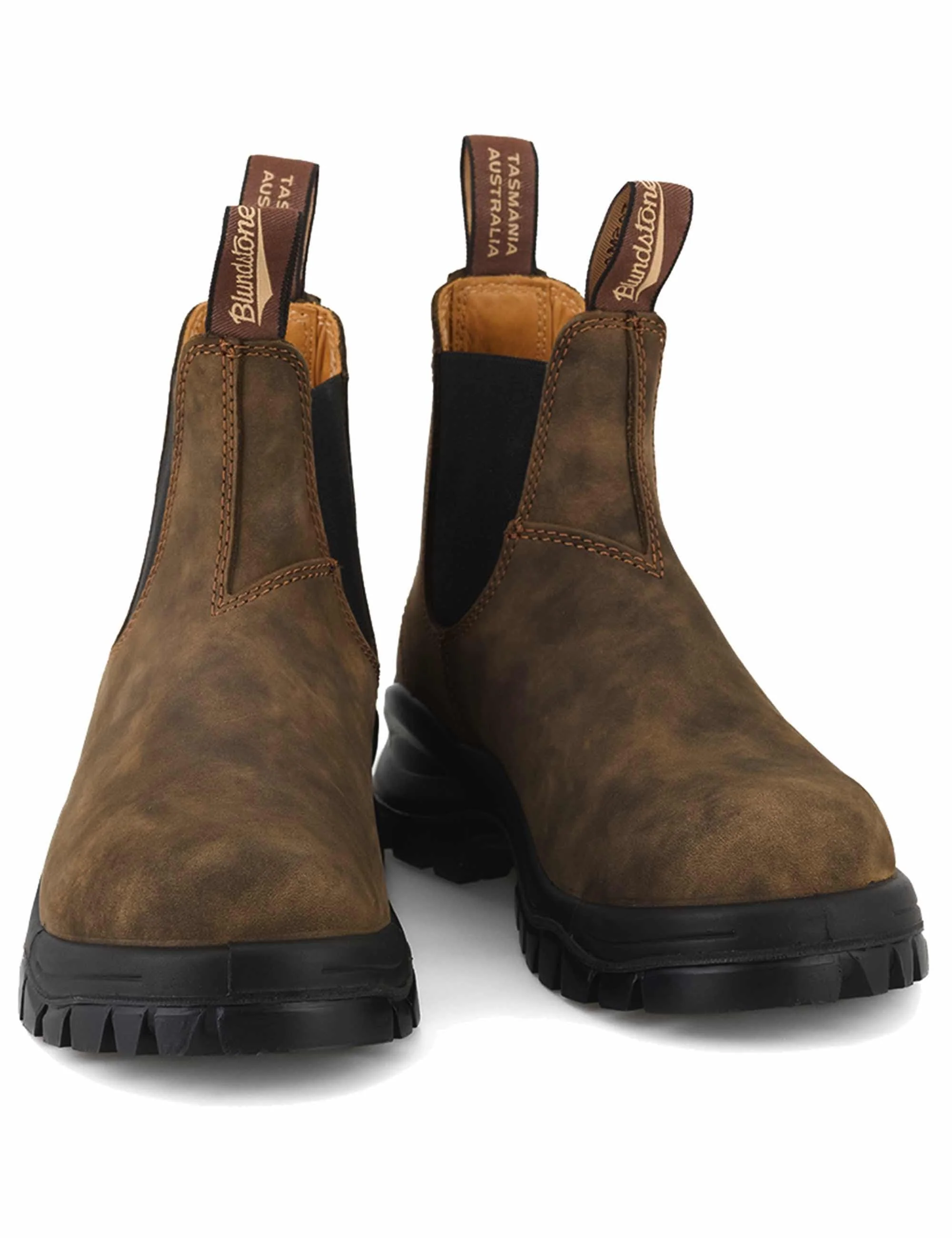 2239 Chunky Lug Chelsea Boots - Rustic Brown - Image 3