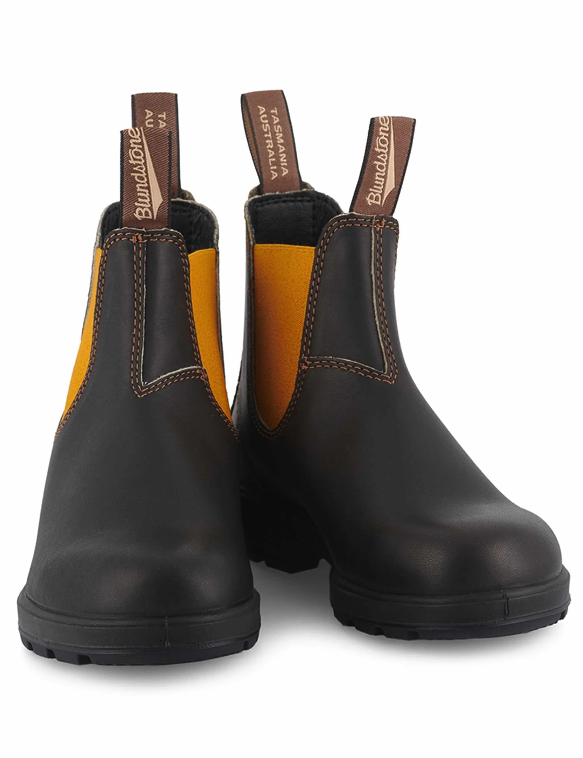 Women's 1919 Originals Leather Chelsea Boots - Brown/Mustard - Image 2