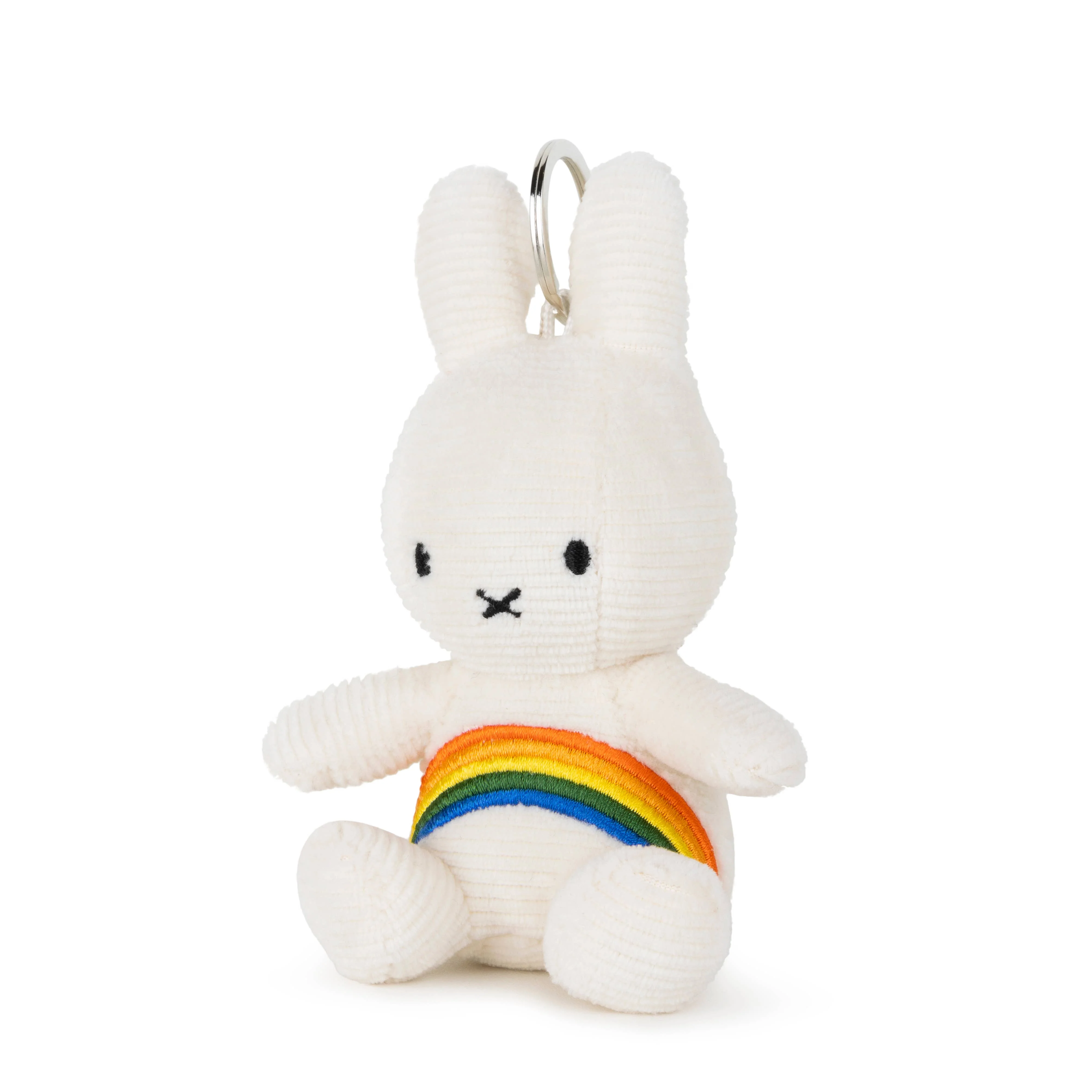 Miffy Corduroy Rainbow Keyring (10cm) - White - Image 3