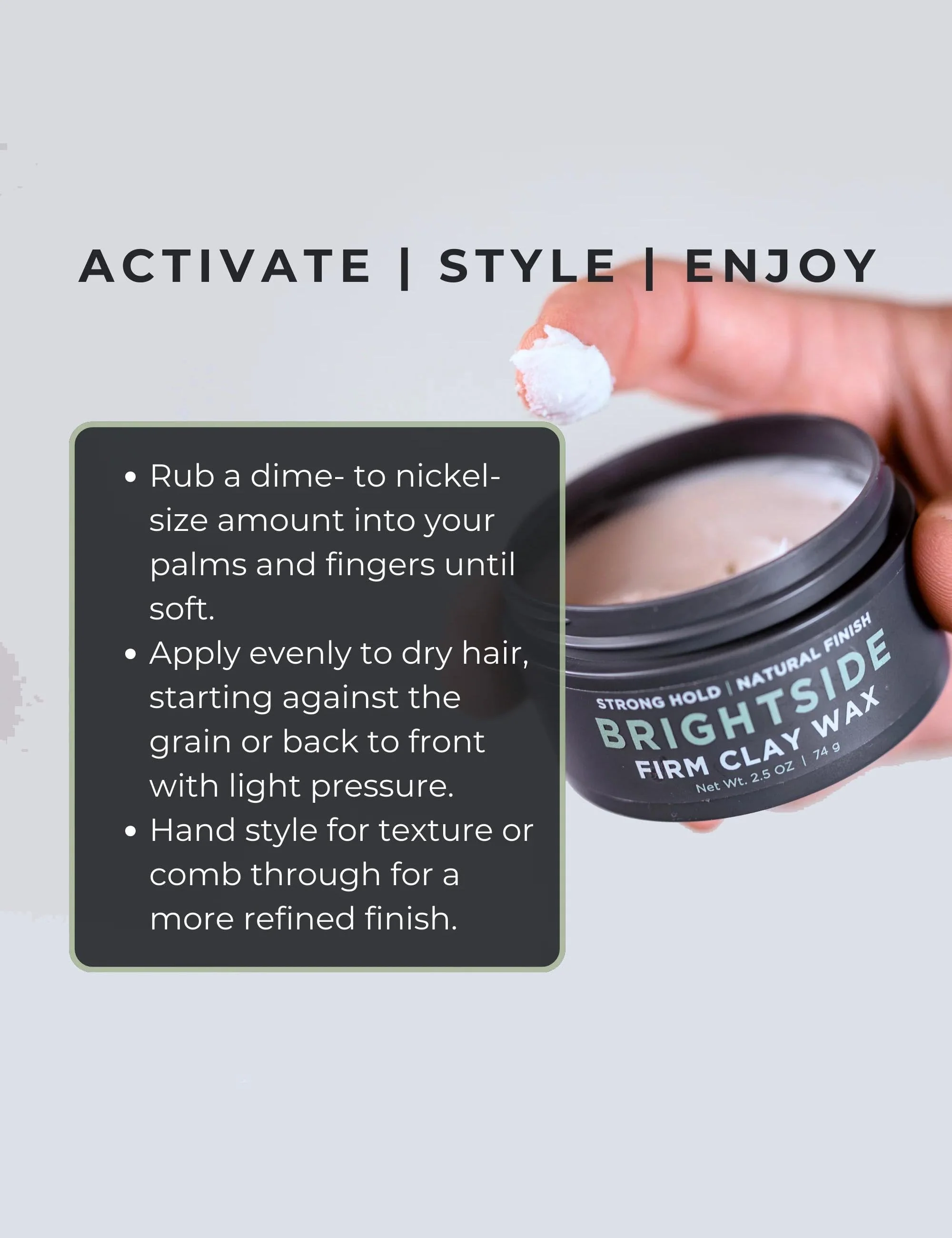 Clay Hair Wax (75ml) - Firm Hold - Image 4