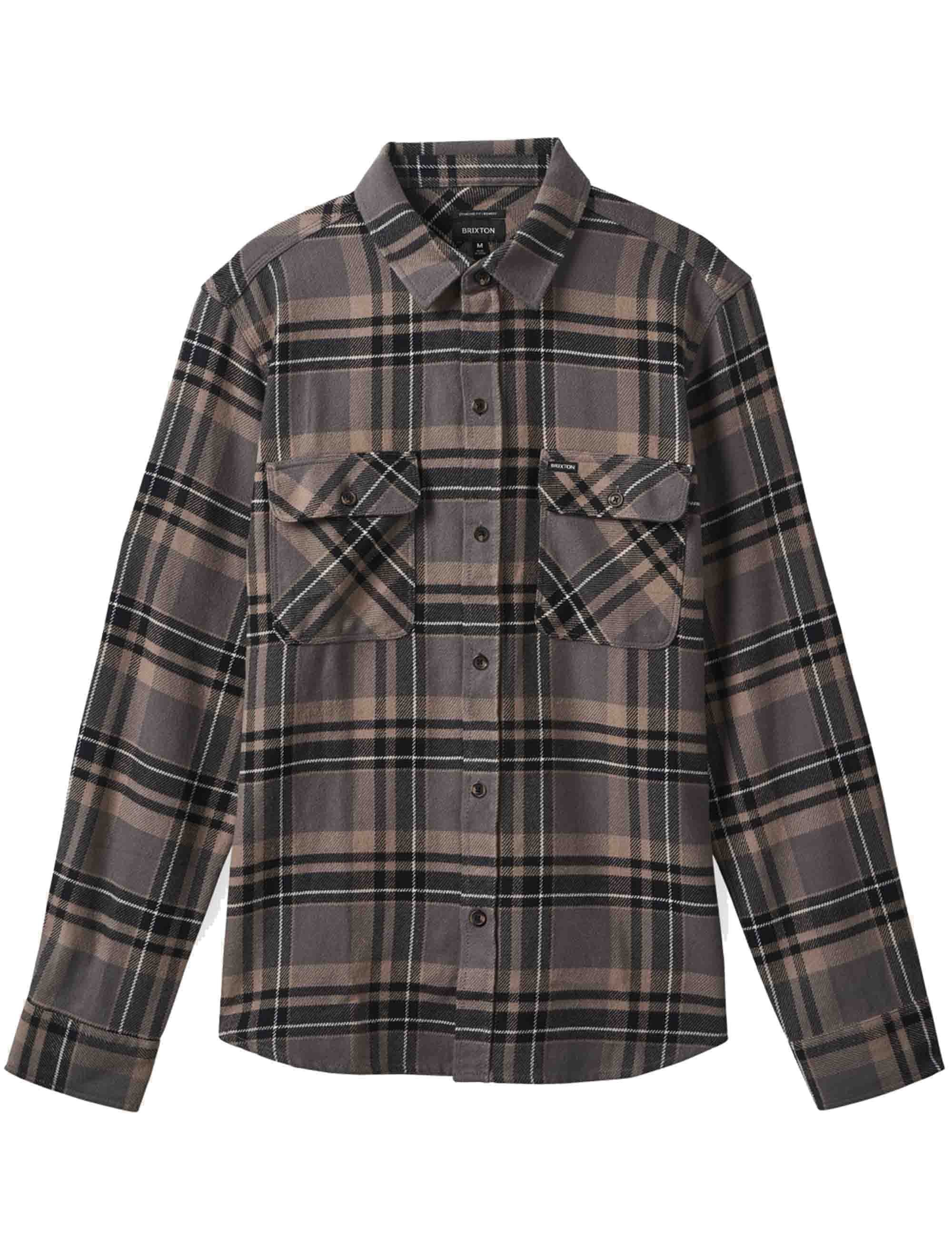 Bowery Flannel Shirt - Charcoal/Black/Cinder
