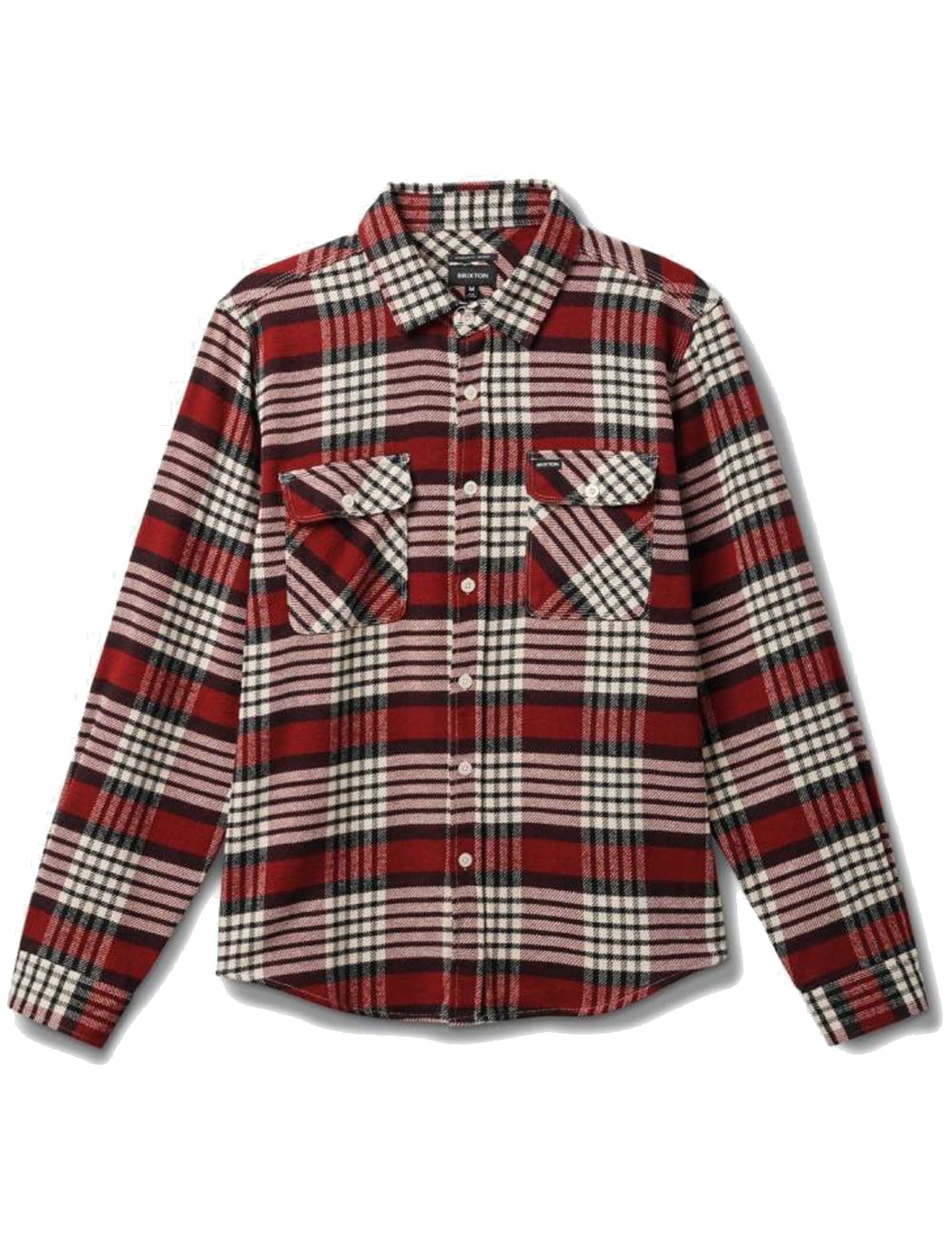 Bowery Flannel Shirt - Island Berry/Whitecap